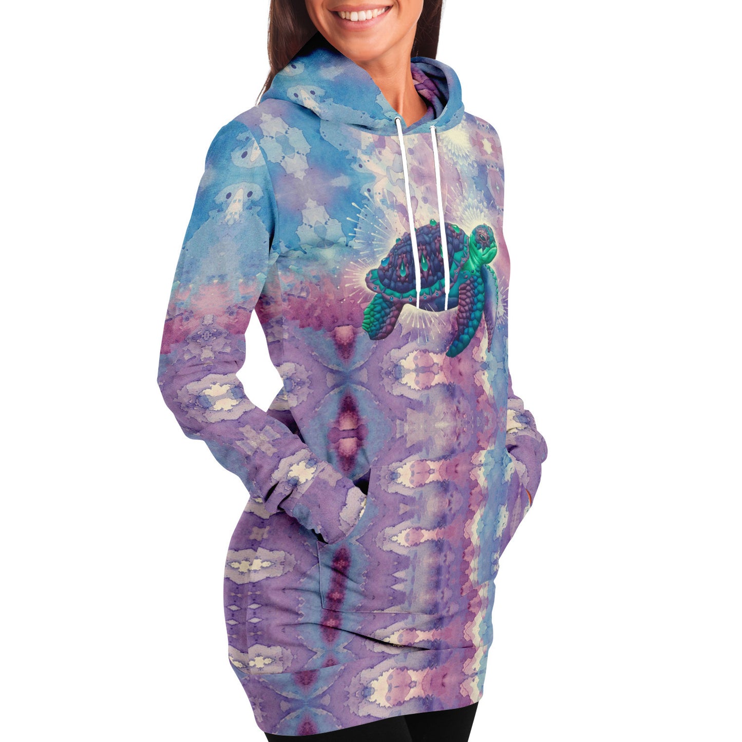 Space Turtle Longline Hoodie