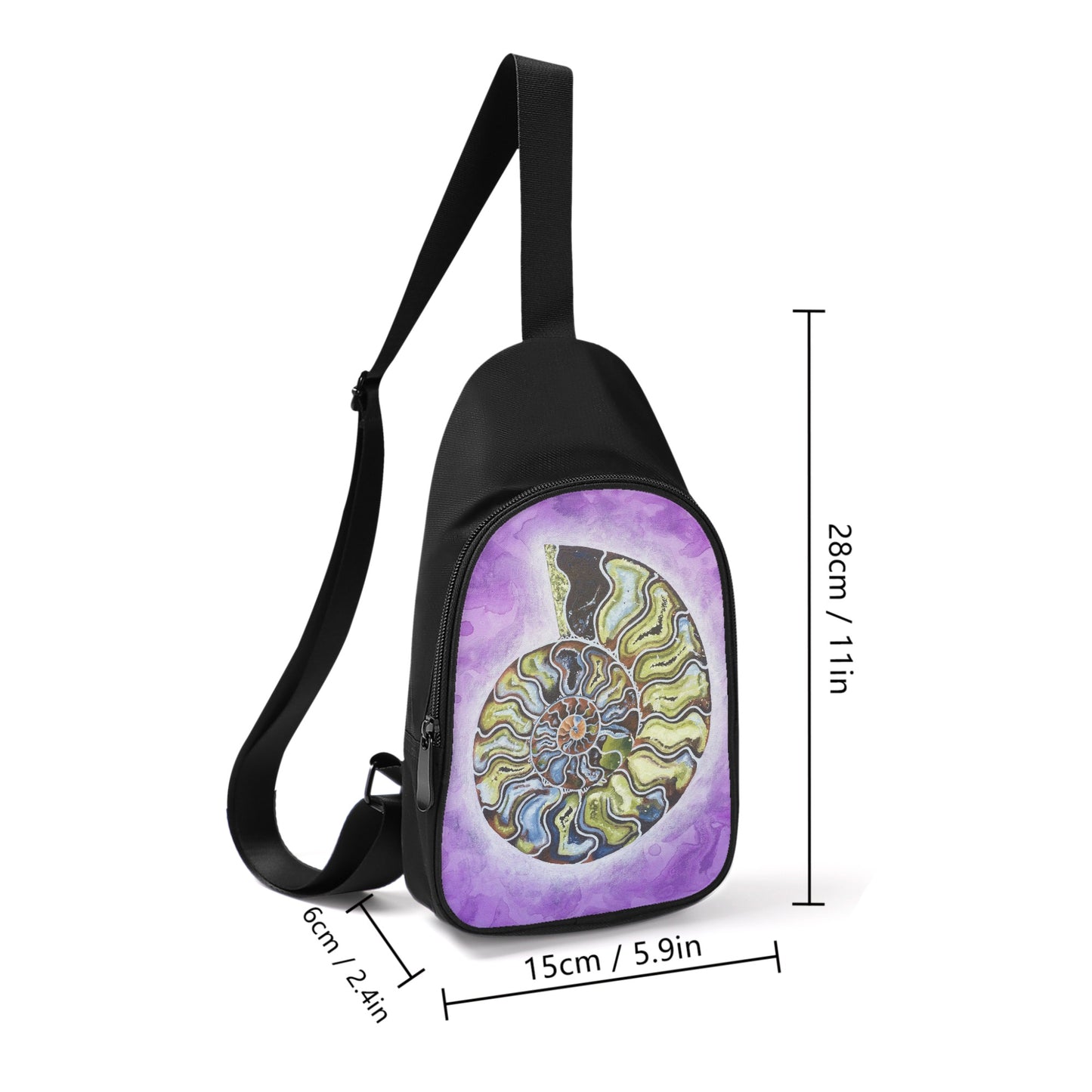 Ammonite Chest Bag