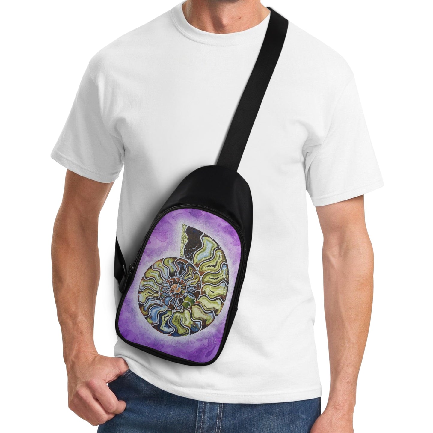 Ammonite Chest Bag