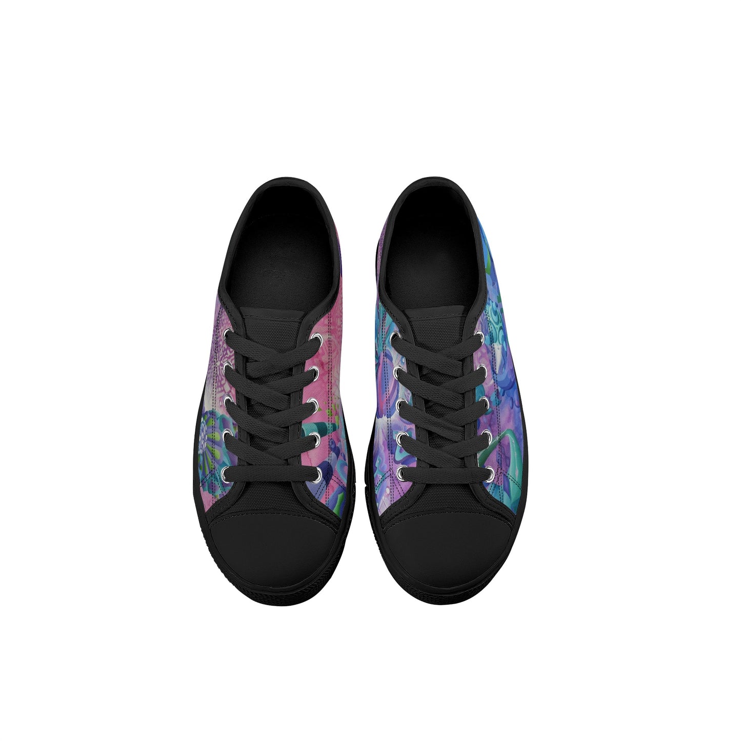 Wormhole Traveller Kids Low Top Canvas Shoes