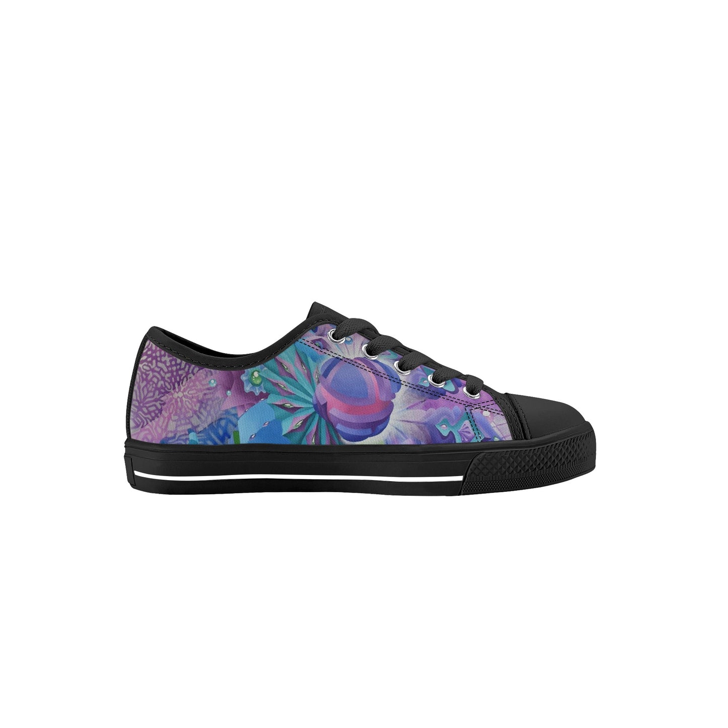 Wormhole Traveller Kids Low Top Canvas Shoes