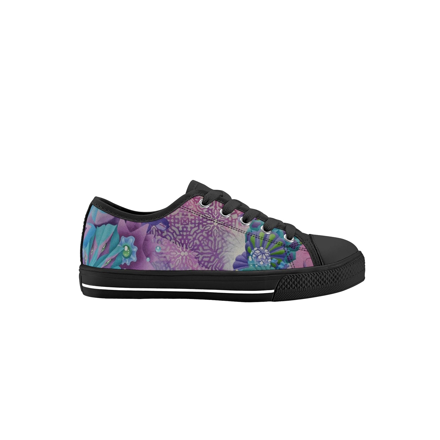 Wormhole Traveller Kids Low Top Canvas Shoes