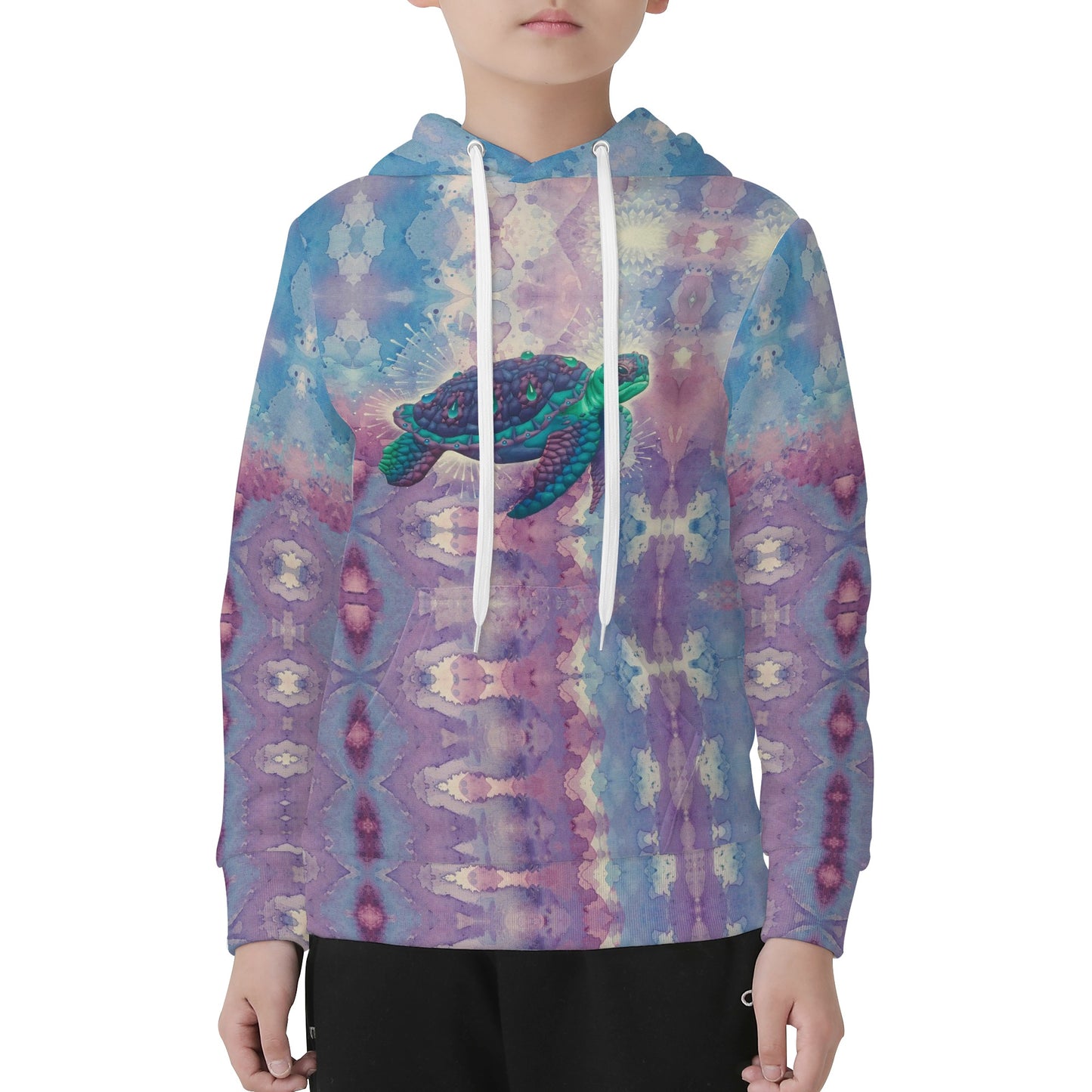 Space Turtle Kids Hoodie