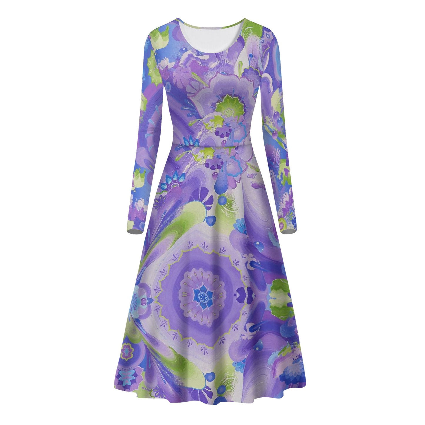 Moon Portal Long Sleeves Flowy Long Dresses