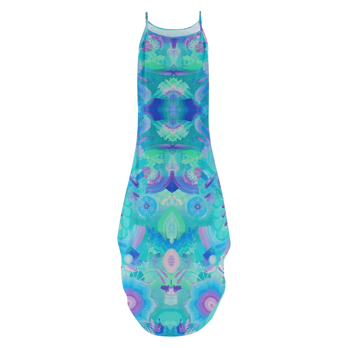Atmospheric Mycelium Evening Dress
