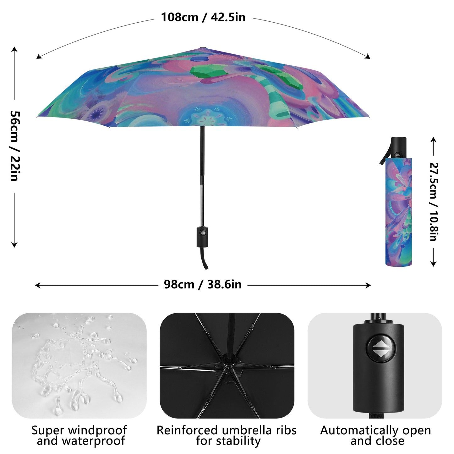 Purple Pupil Eater Umbrella
