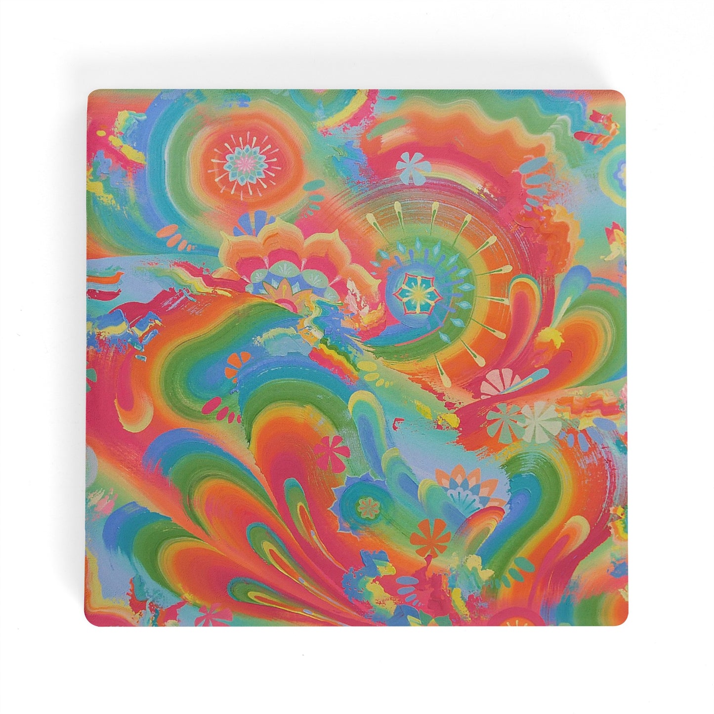 Brainbow Right Ceramic Coasters (set of 4)