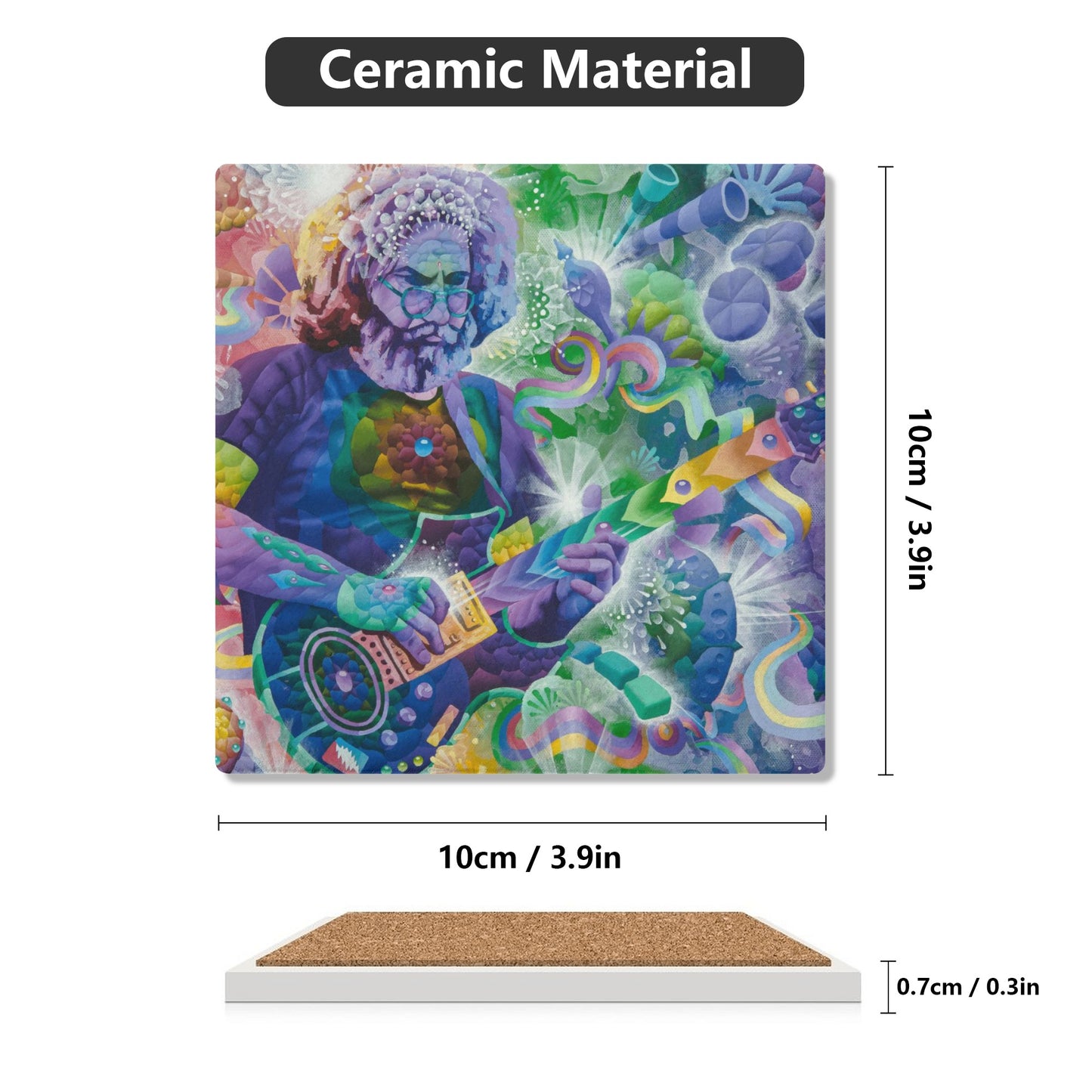 Captain Trips Ceramic Coasters (set of 4)