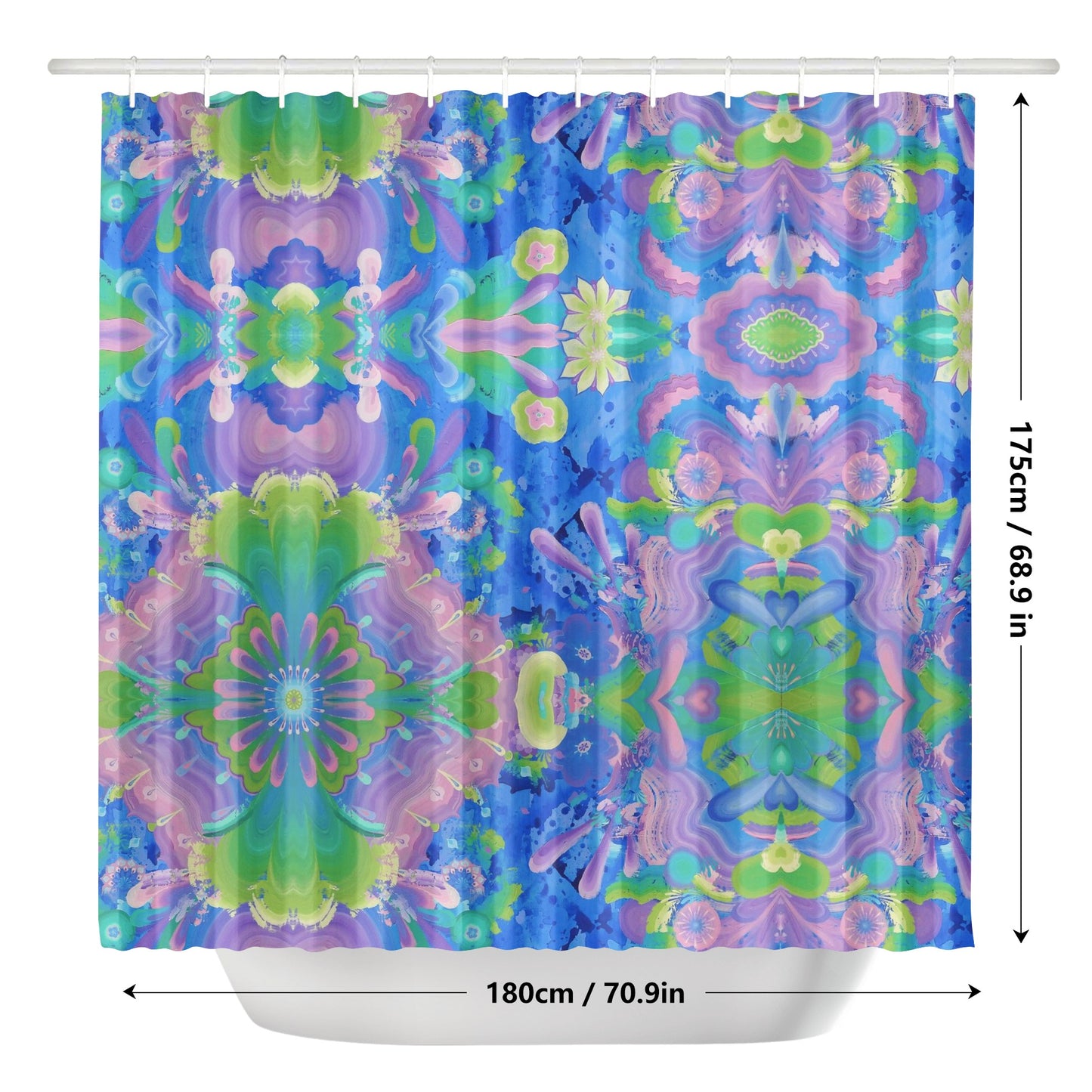 Be Like Water Shower Curtain