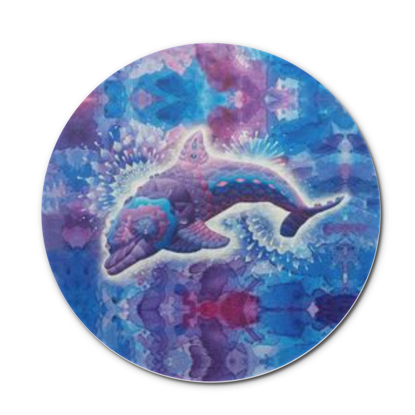 Jeweled Dolphin Ceramic Coasters (set of 4)