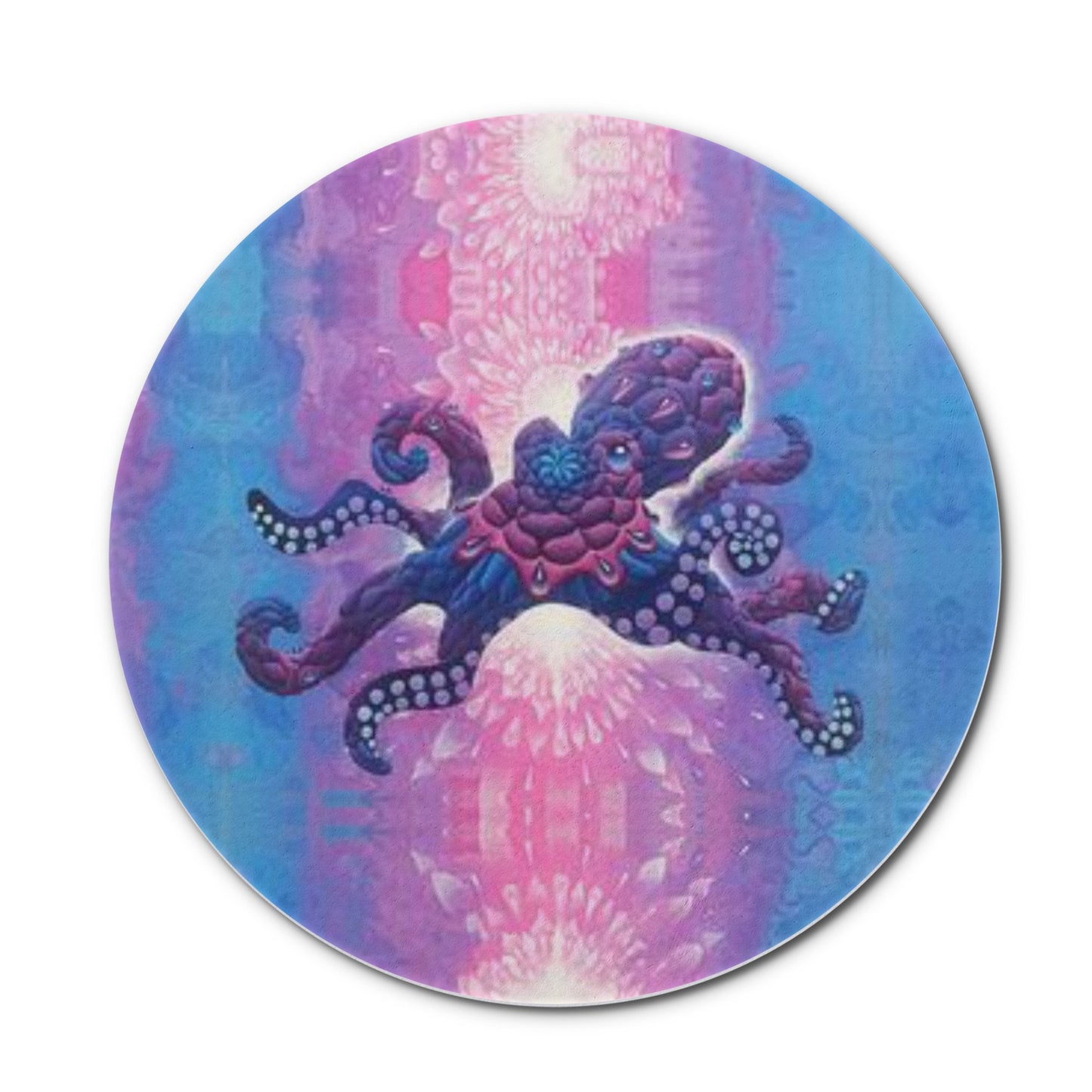 Technicolor Octopus Ceramic Coasters (set of 4)