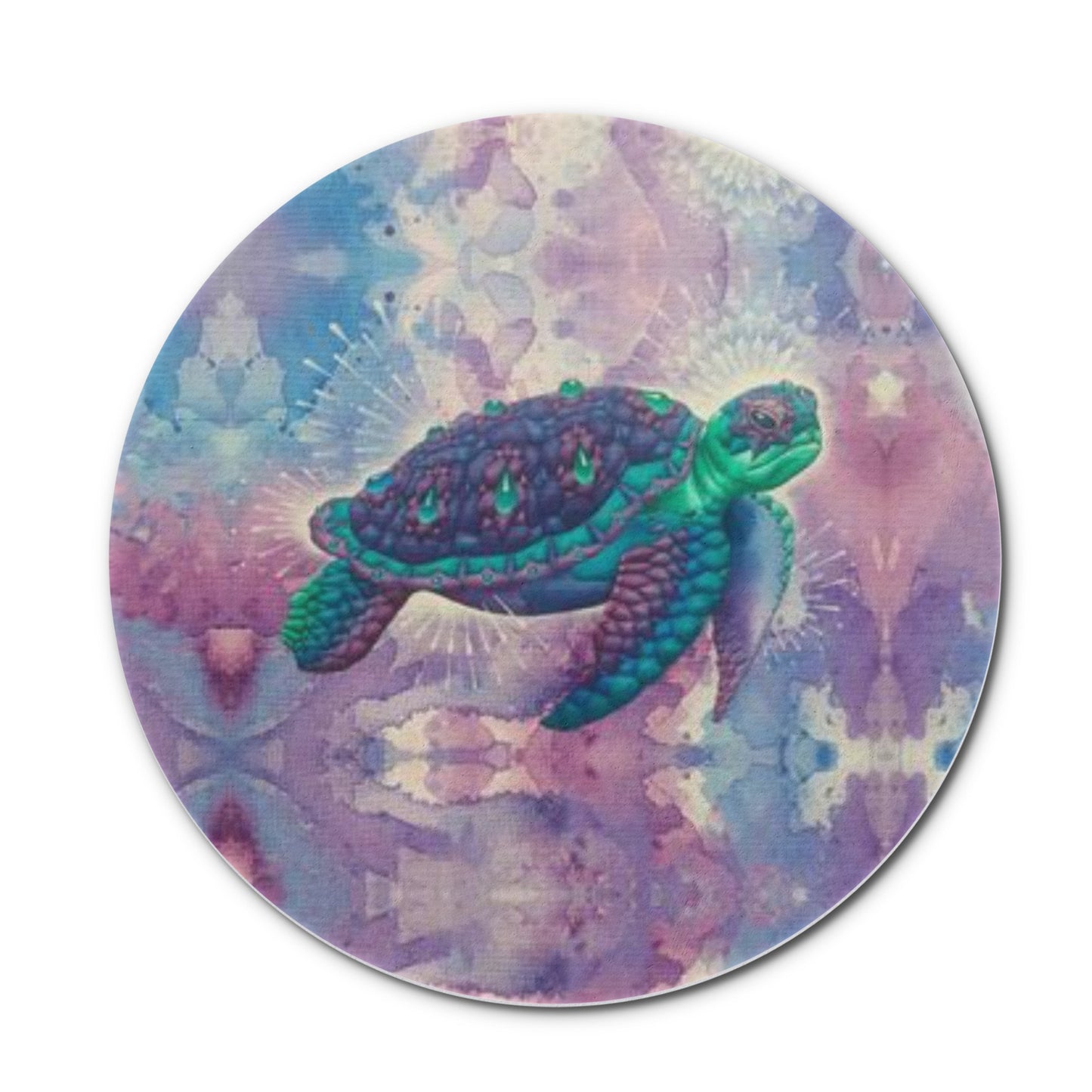 Space Turtle Ceramic Coasters (set of 4)