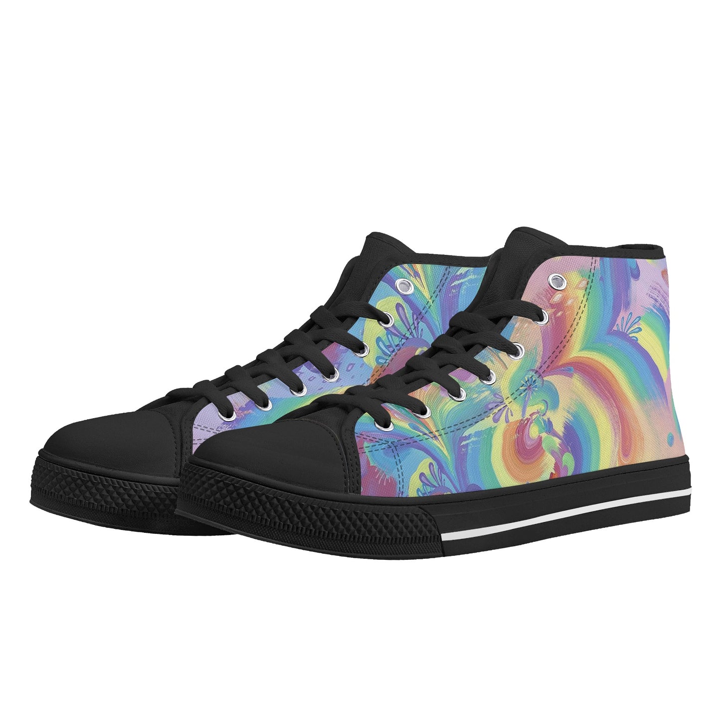 Rings of Splaturn High Top Canvas Men's Shoes