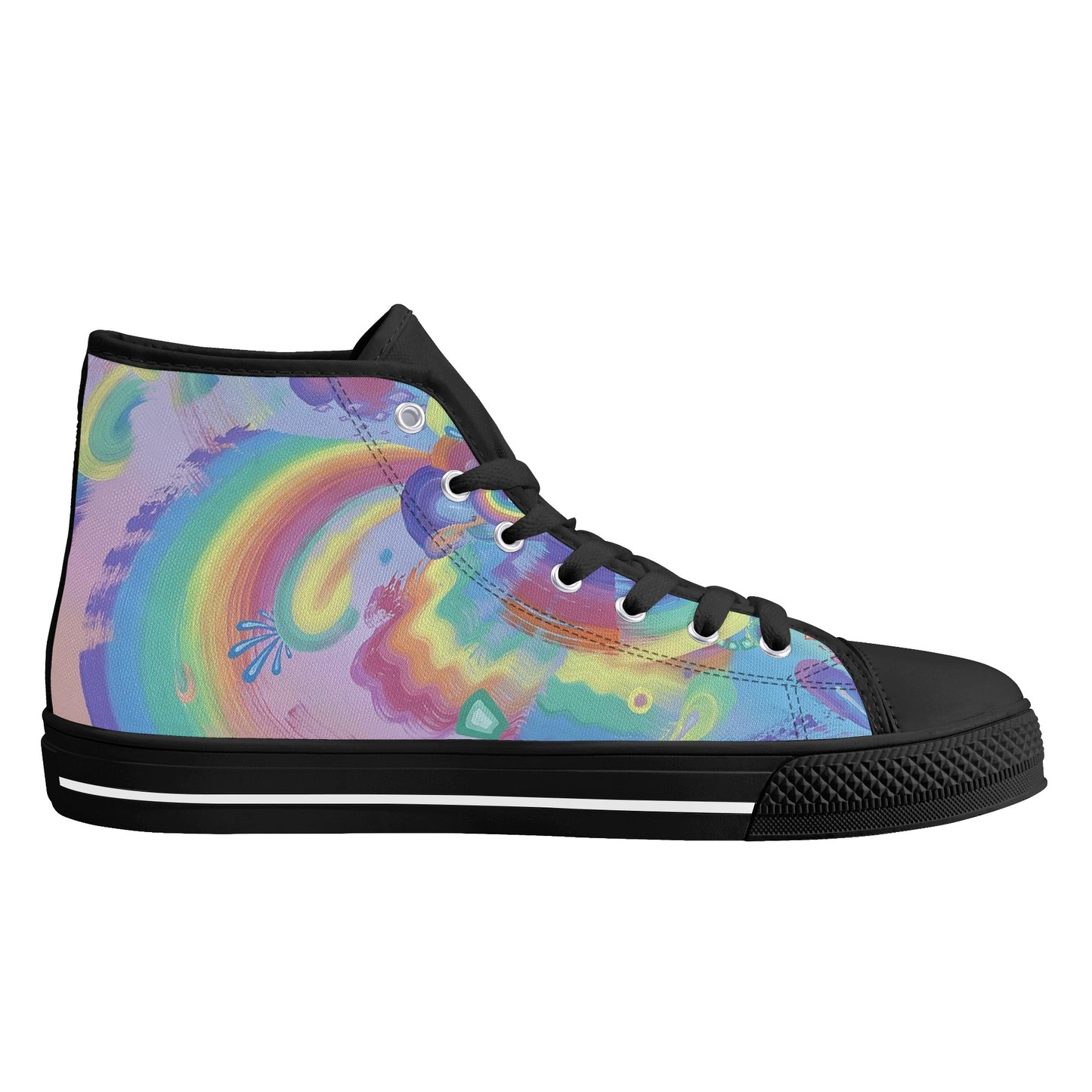 Rings of Splaturn High Top Canvas Men's Shoes