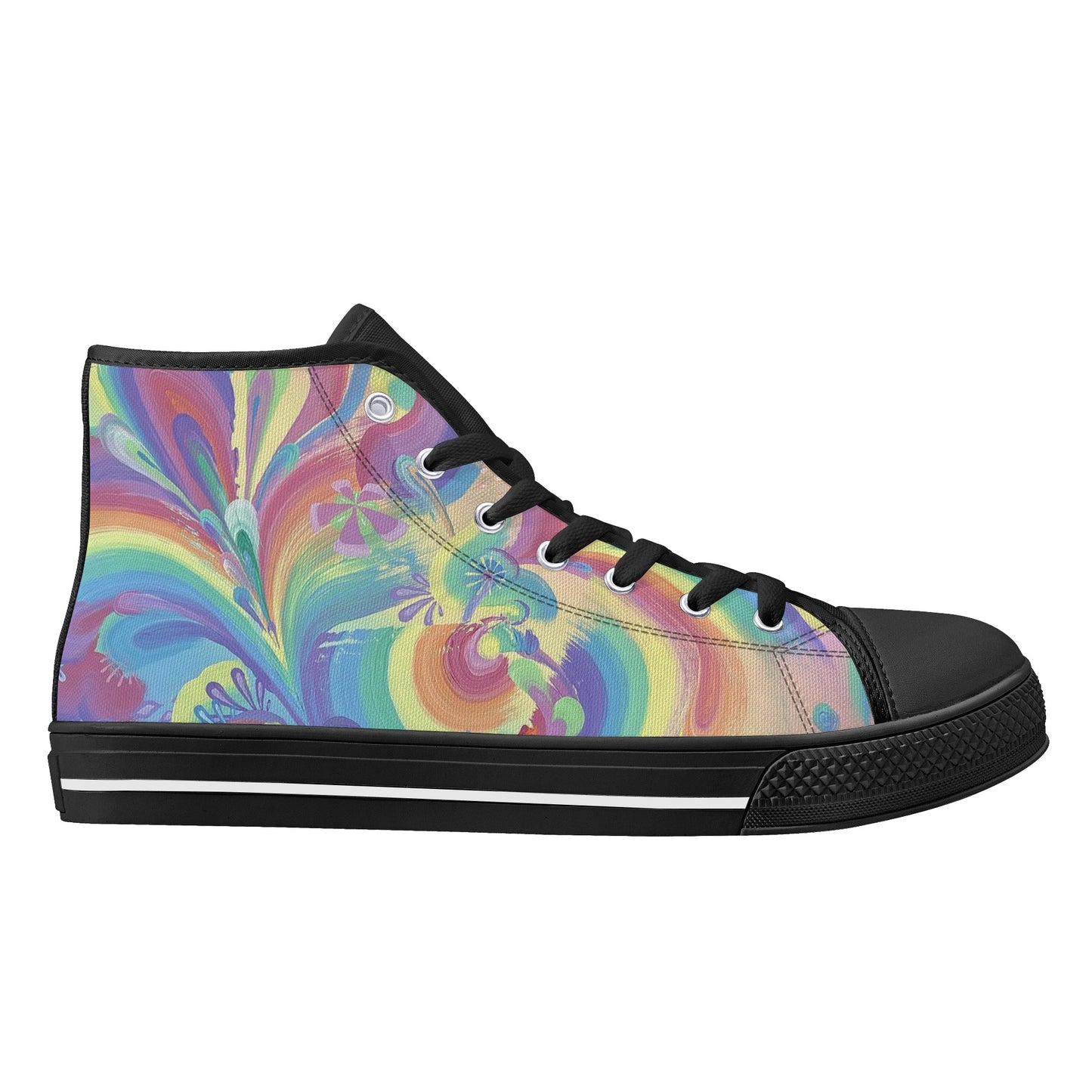 Rings of Splaturn High Top Canvas Men's Shoes