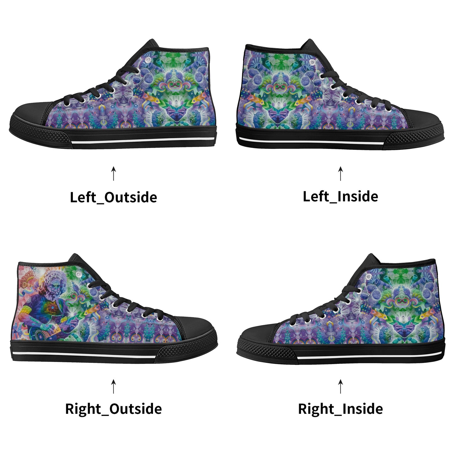 Captain Trips High Top Canvas Men's Shoes