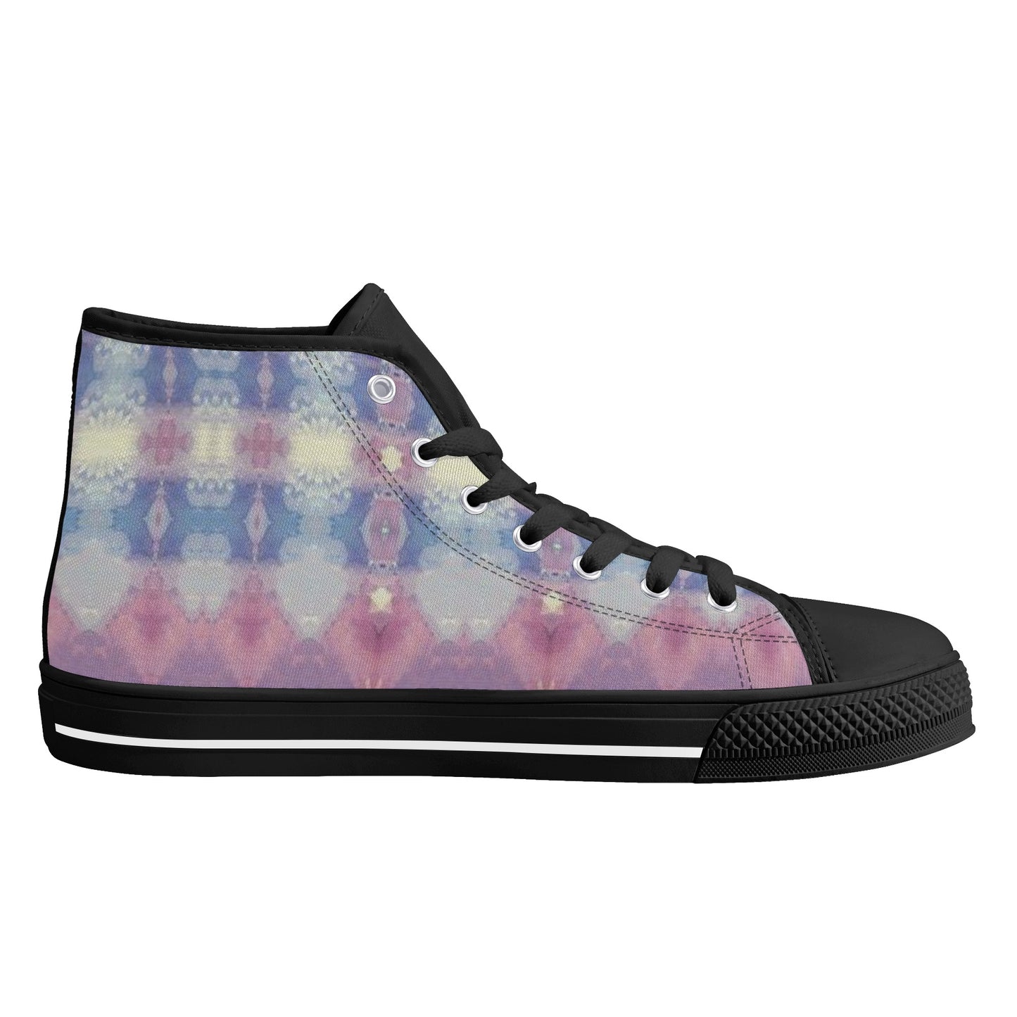 Space Turtle High Top Canvas Men's Shoes