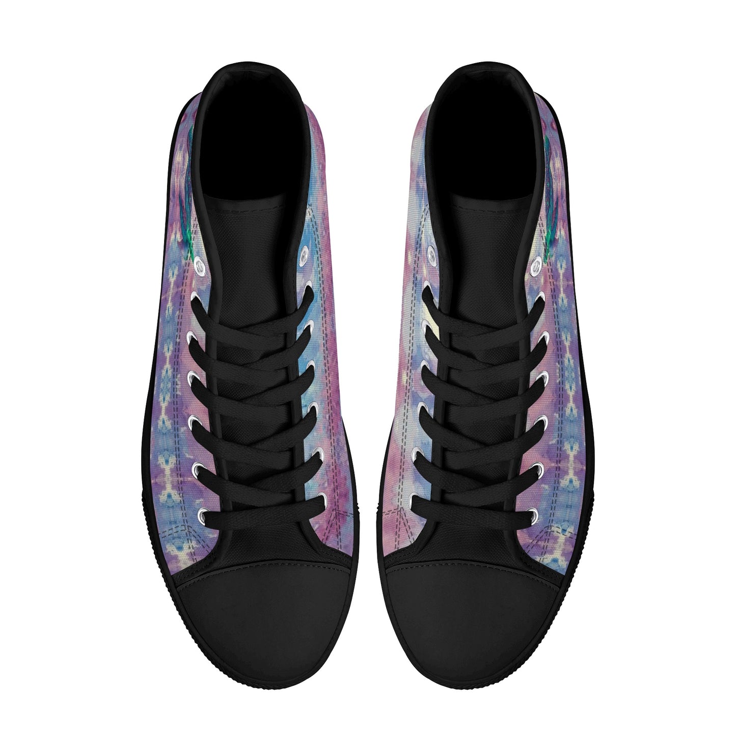 Space Turtle High Top Canvas Men's Shoes