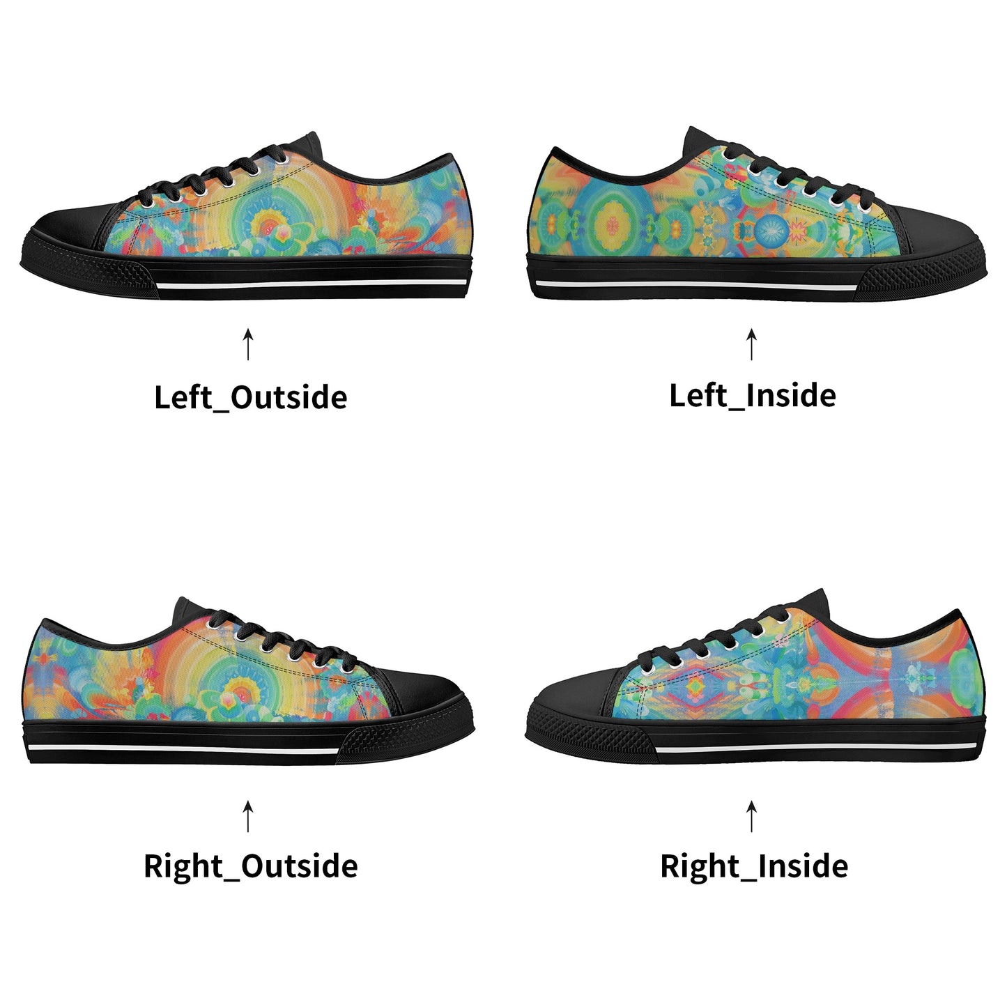 Spit Hot Fire Low Top Canvas Men's Shoes