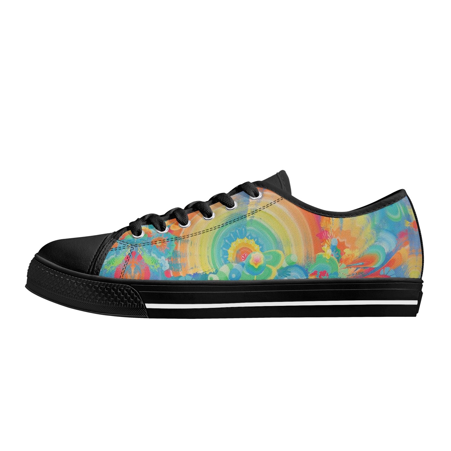 Spit Hot Fire Low Top Canvas Men's Shoes
