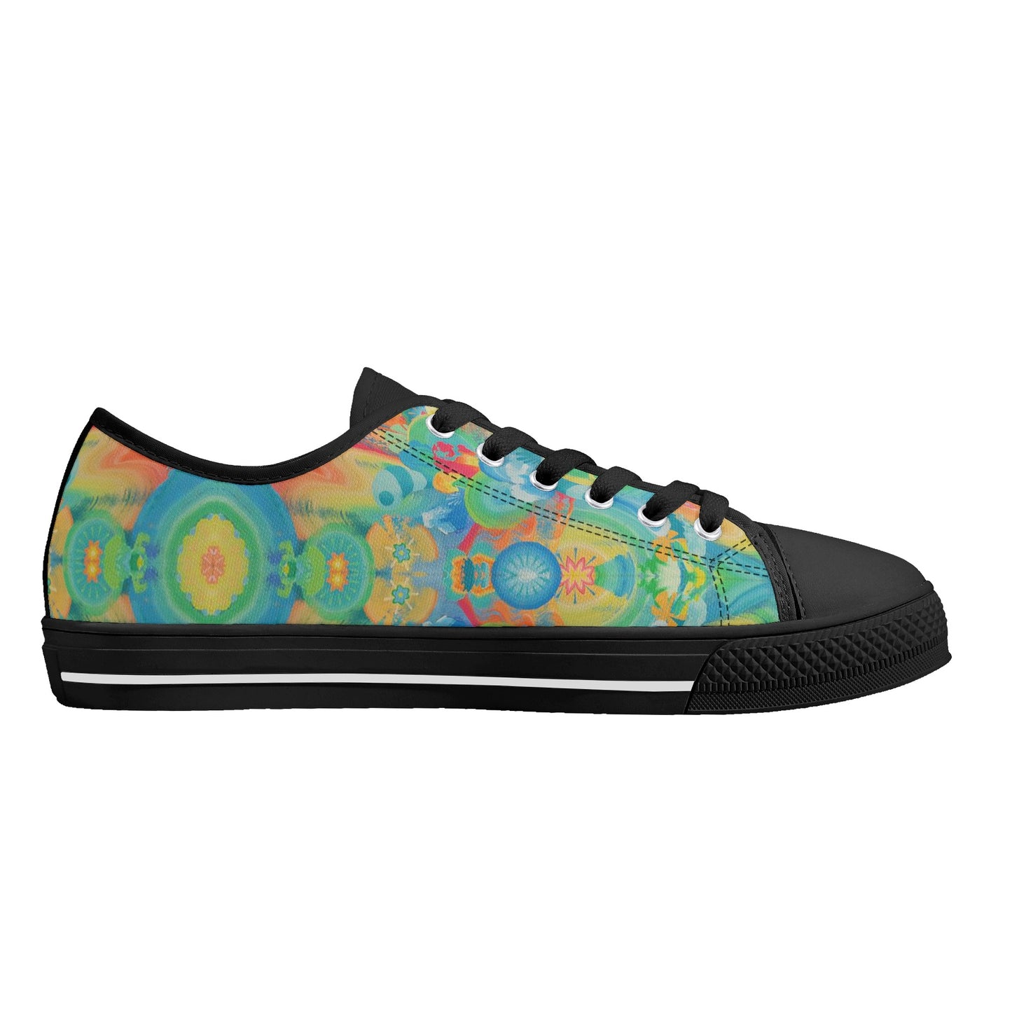 Spit Hot Fire Low Top Canvas Men's Shoes