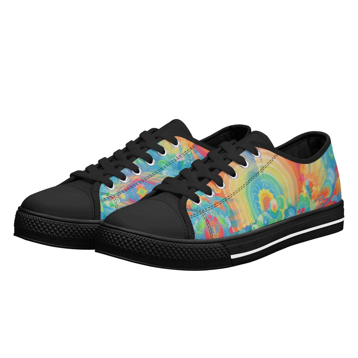Spit Hot Fire Low Top Canvas Men's Shoes