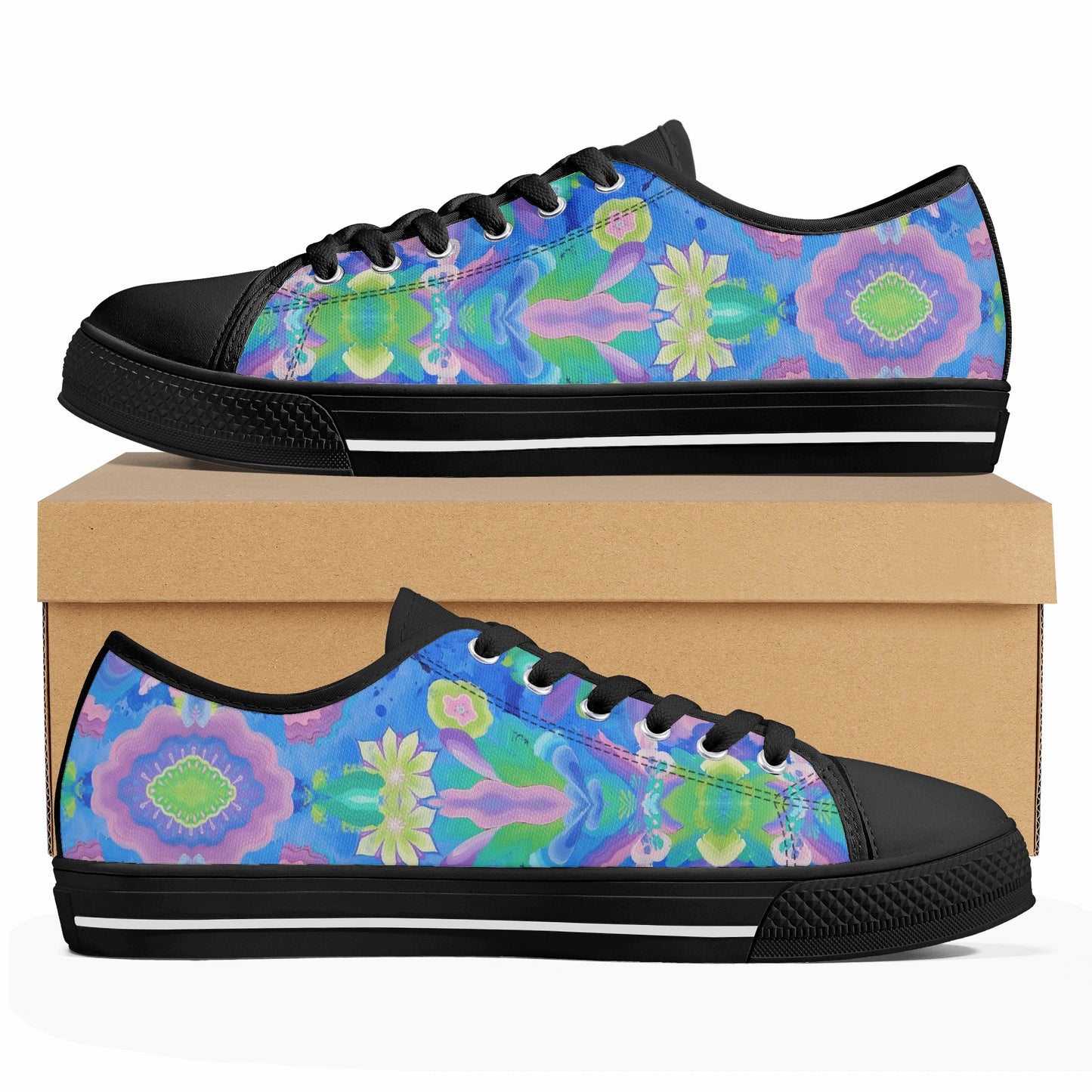 Be Like Water Low Top Canvas Men's Shoes