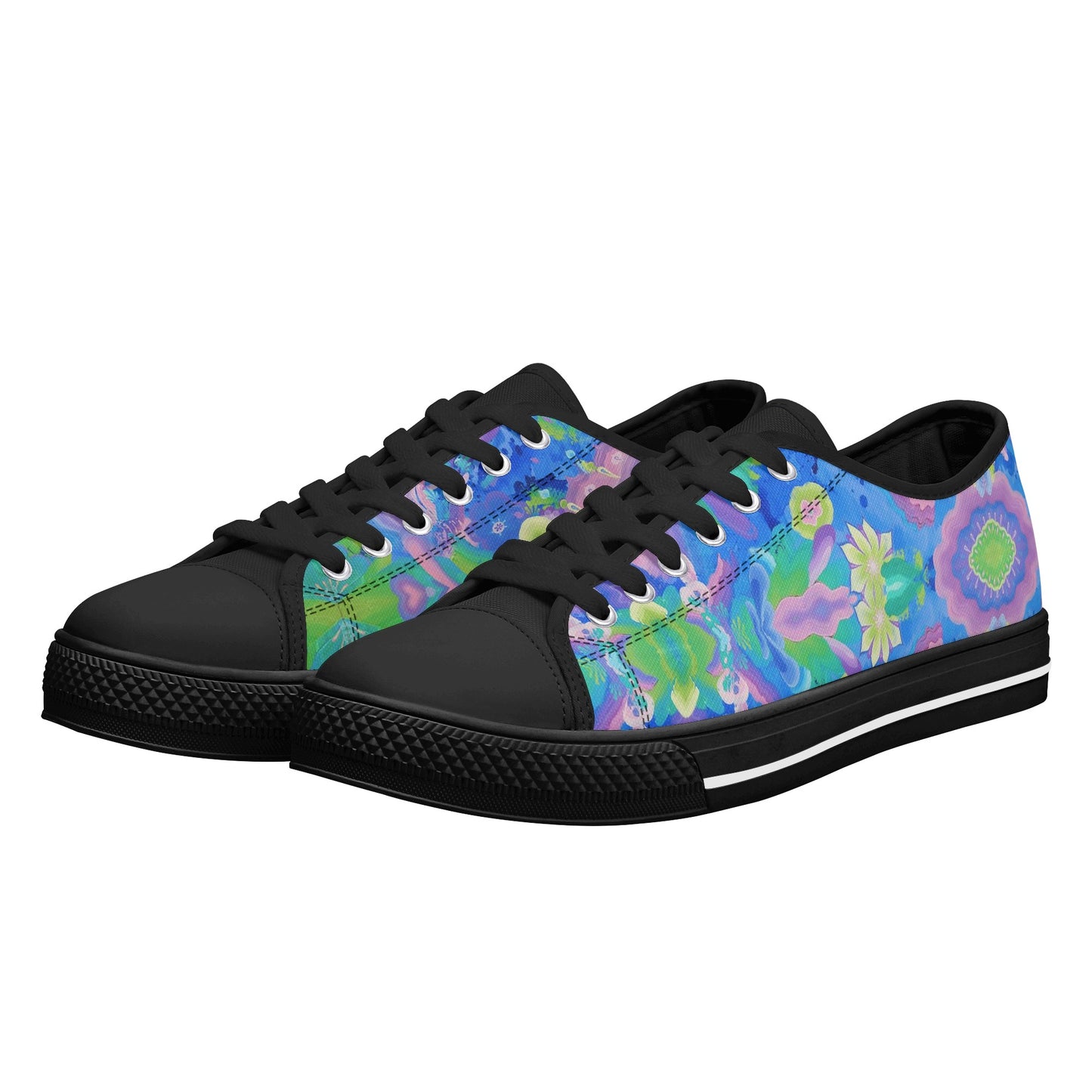 Be Like Water Low Top Canvas Men's Shoes