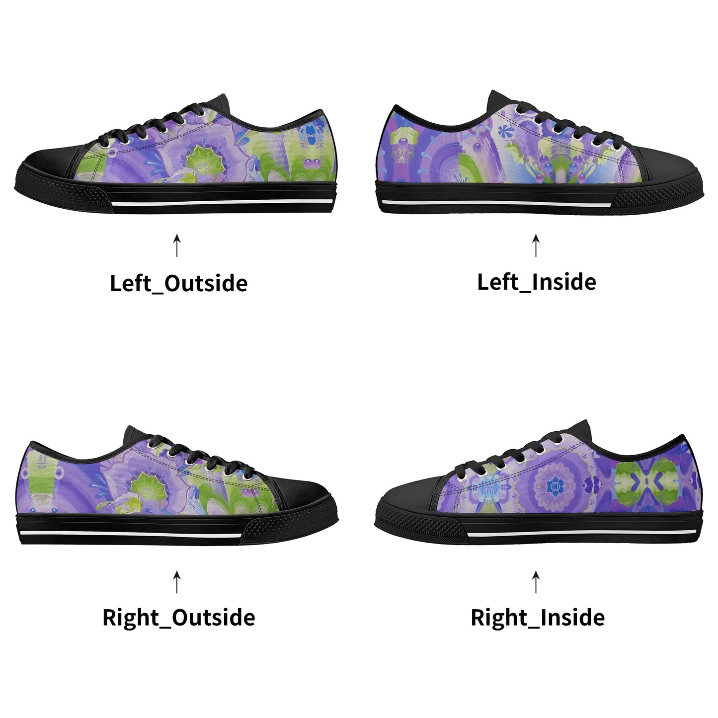 Moon Portal Low Top Canvas Men's Shoes