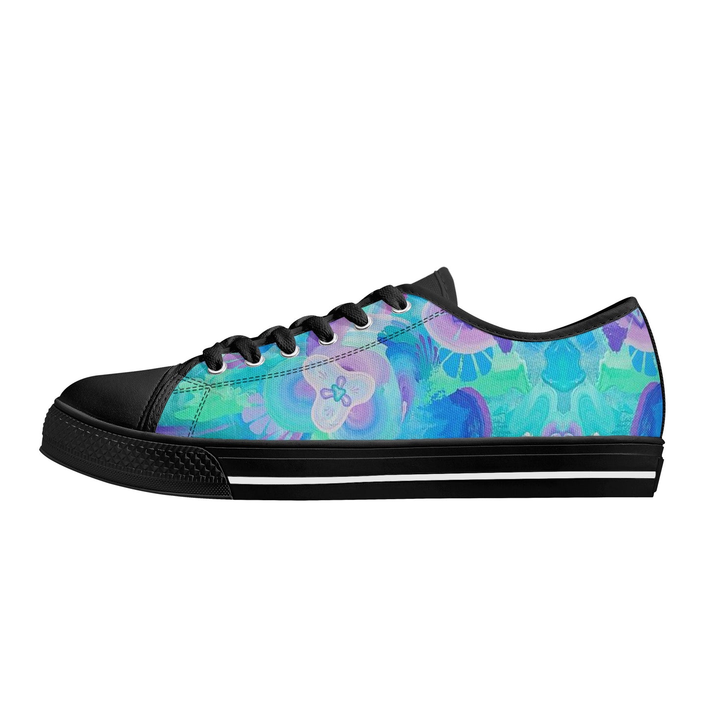 Atmospheric Mycelium Low Top Canvas Men's Shoes