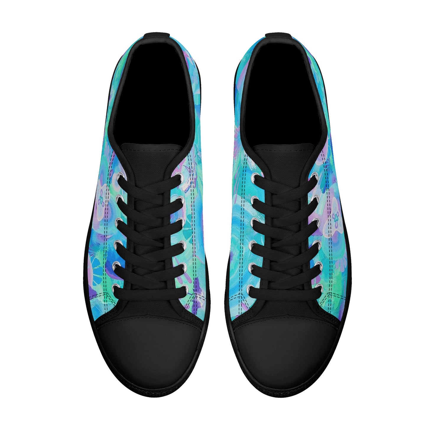 Atmospheric Mycelium Low Top Canvas Men's Shoes