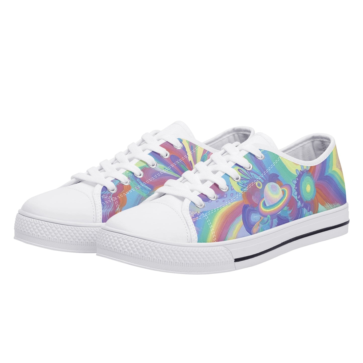 Rings of Splaturn Low Top Canvas Women's Shoes