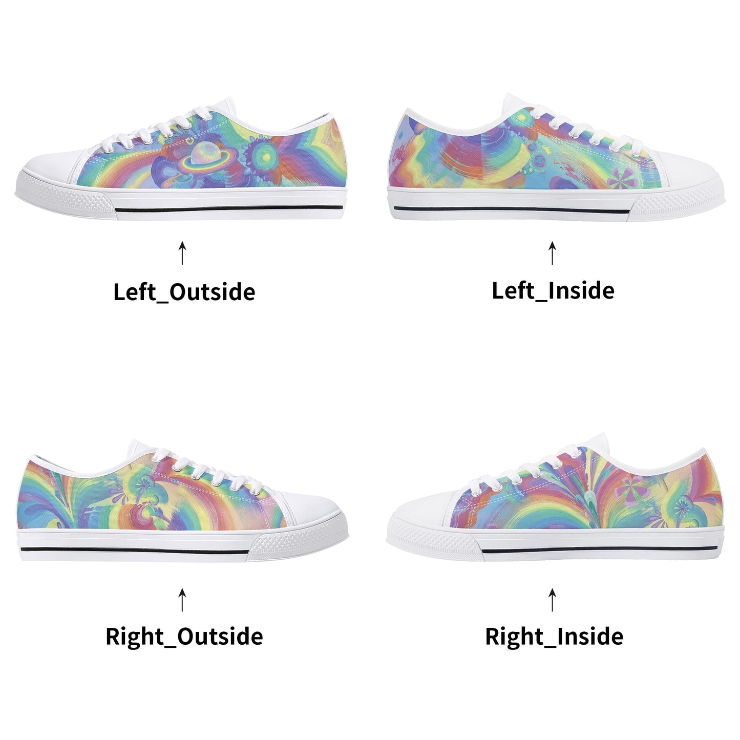 Rings of Splaturn Low Top Canvas Women's Shoes