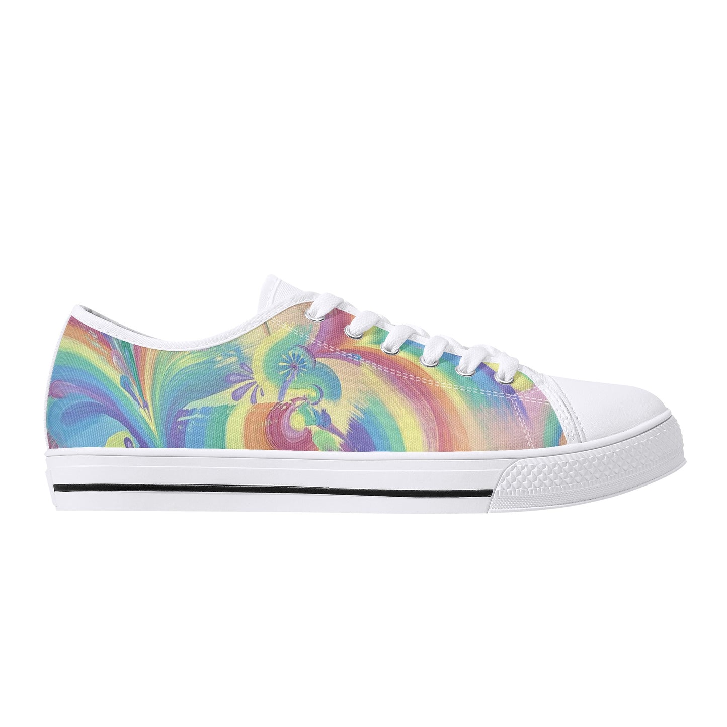 Rings of Splaturn Low Top Canvas Women's Shoes