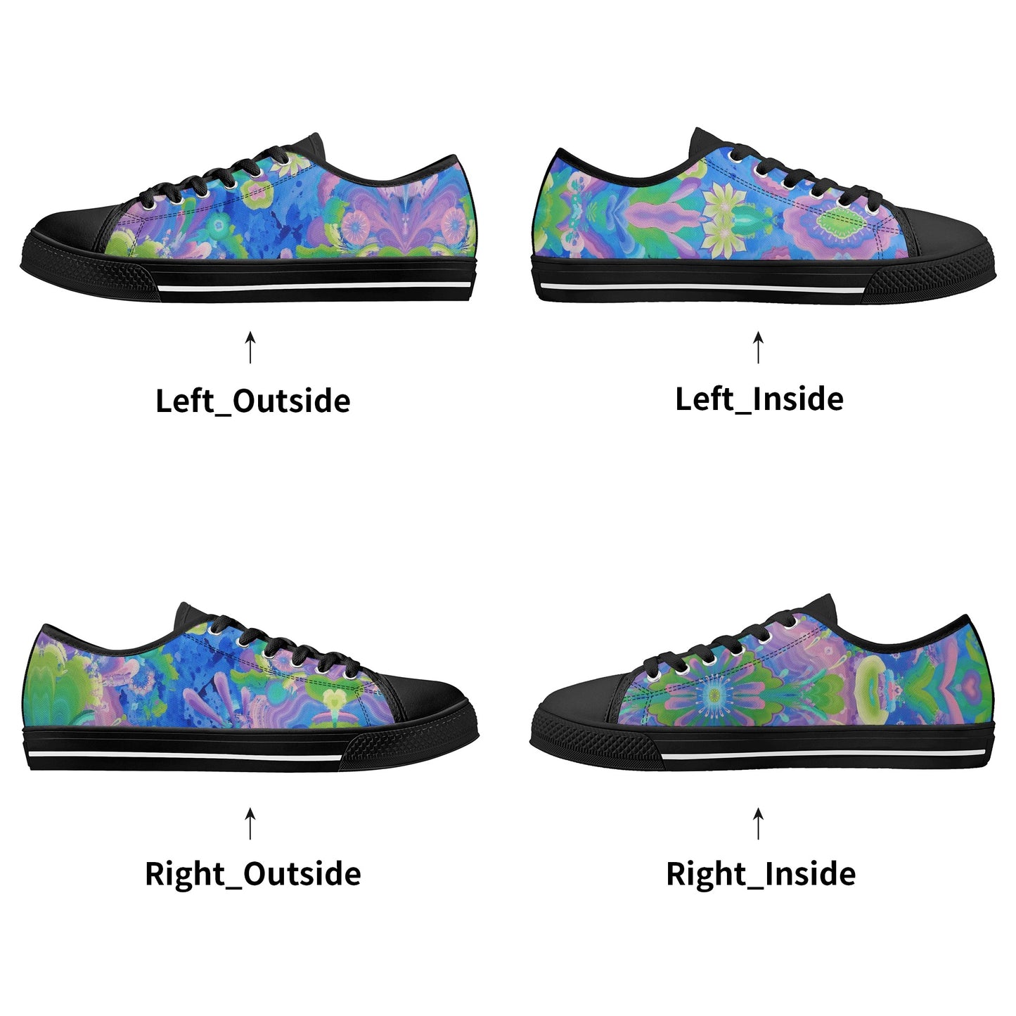 Be Like Water Low Top Canvas Women's Shoes
