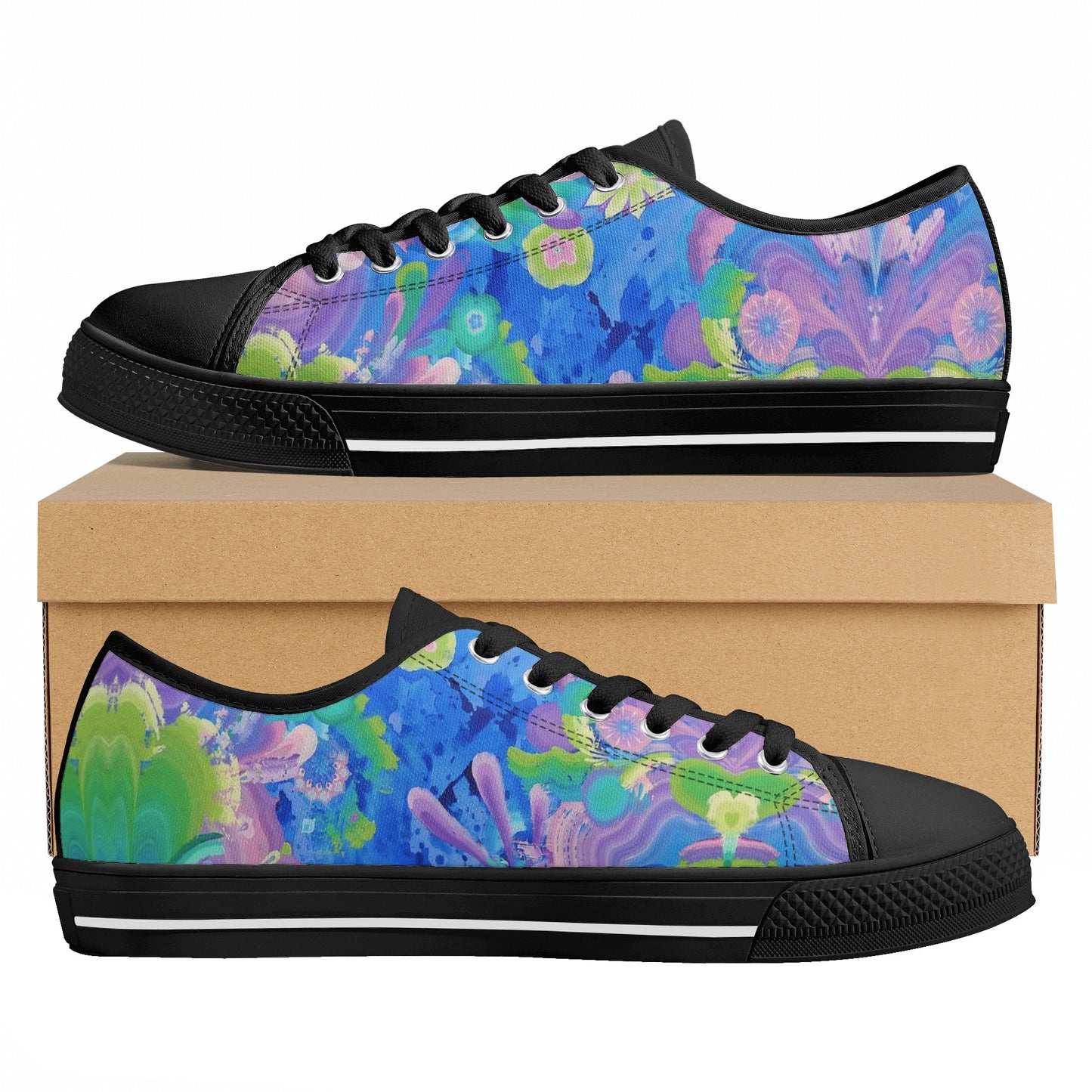 Be Like Water Low Top Canvas Women's Shoes