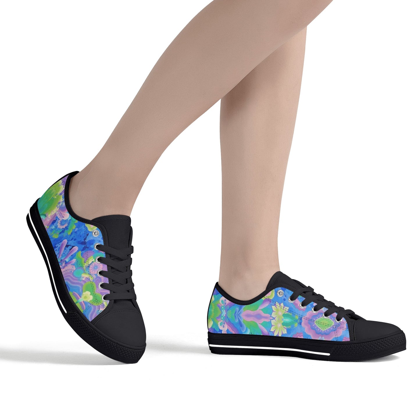 Be Like Water Low Top Canvas Women's Shoes
