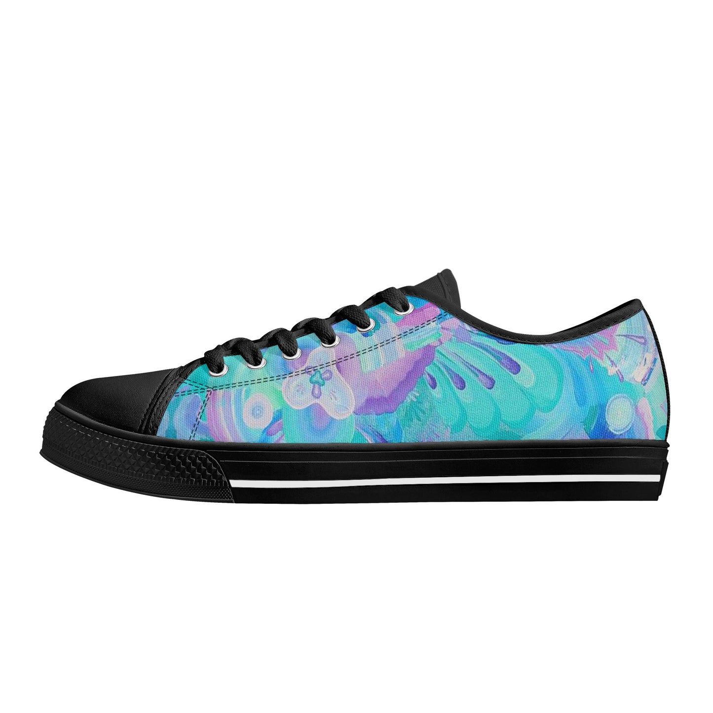 Atmospheric Mycelium Low Top Canvas Women's Shoes