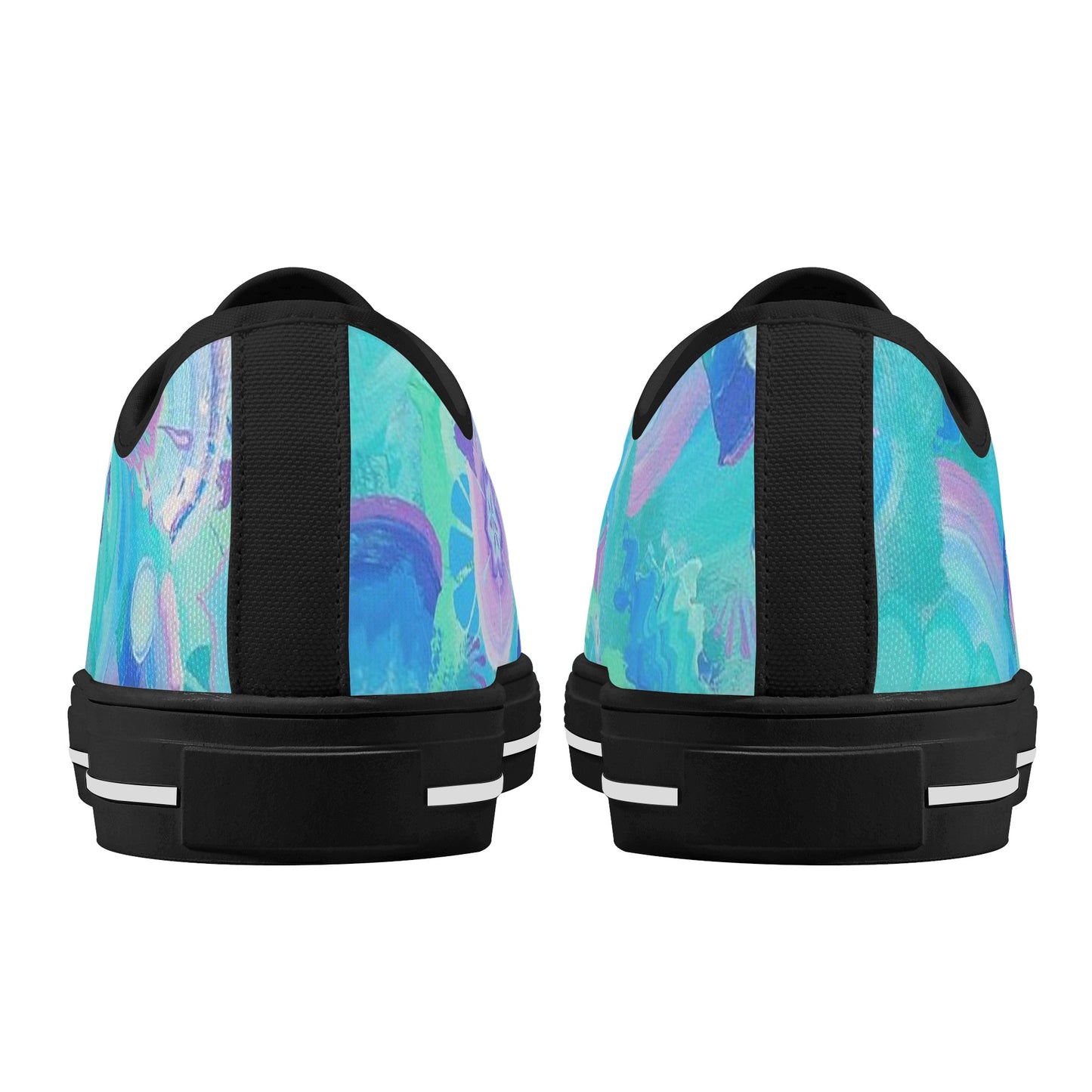 Atmospheric Mycelium Low Top Canvas Women's Shoes
