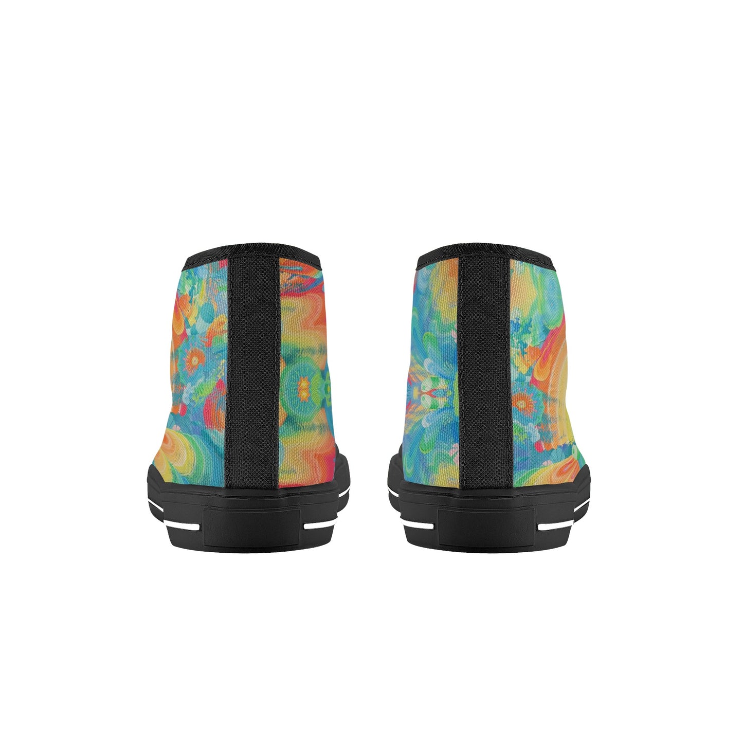 Spit Hot Fire Kids High Top Canvas Shoes