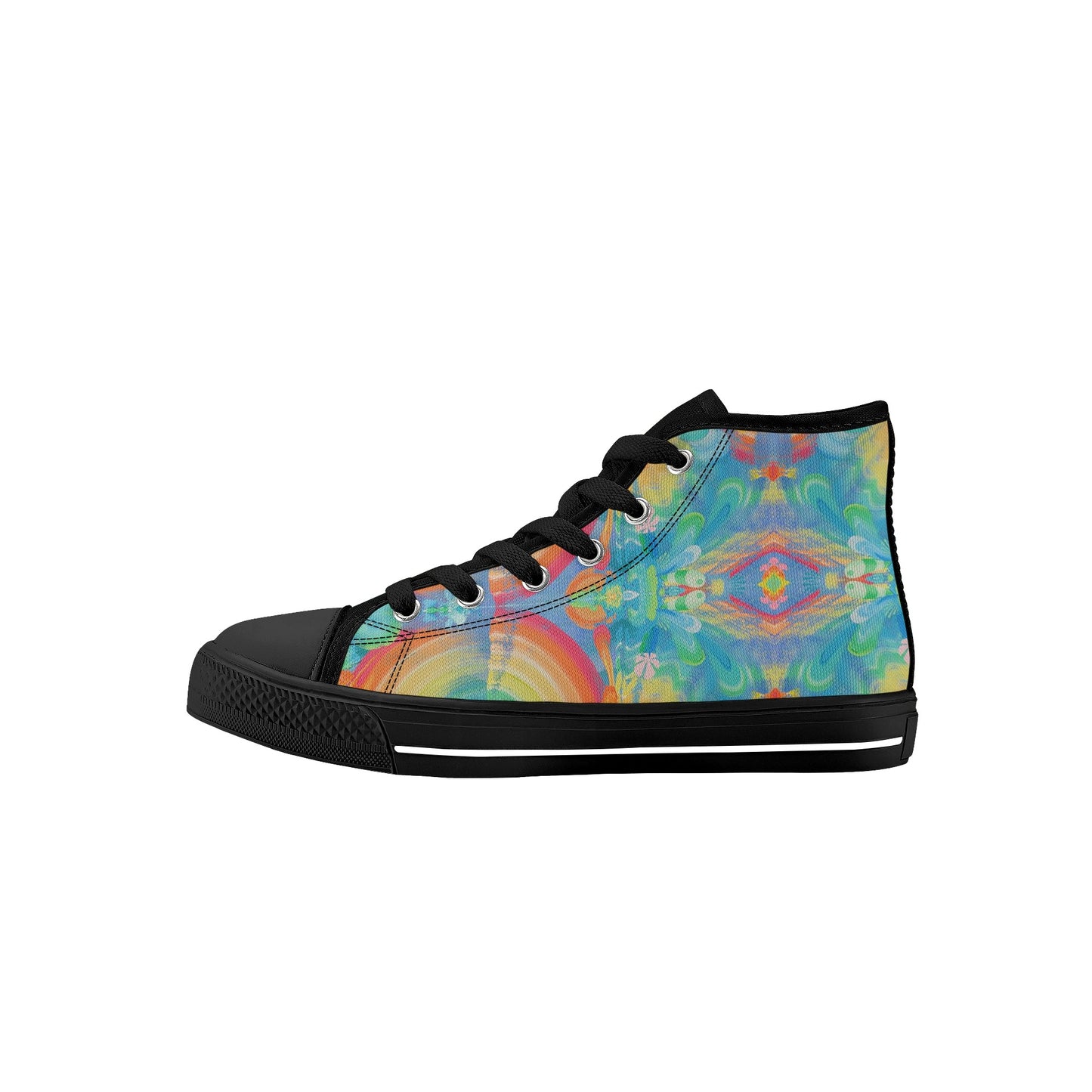 Spit Hot Fire Kids High Top Canvas Shoes