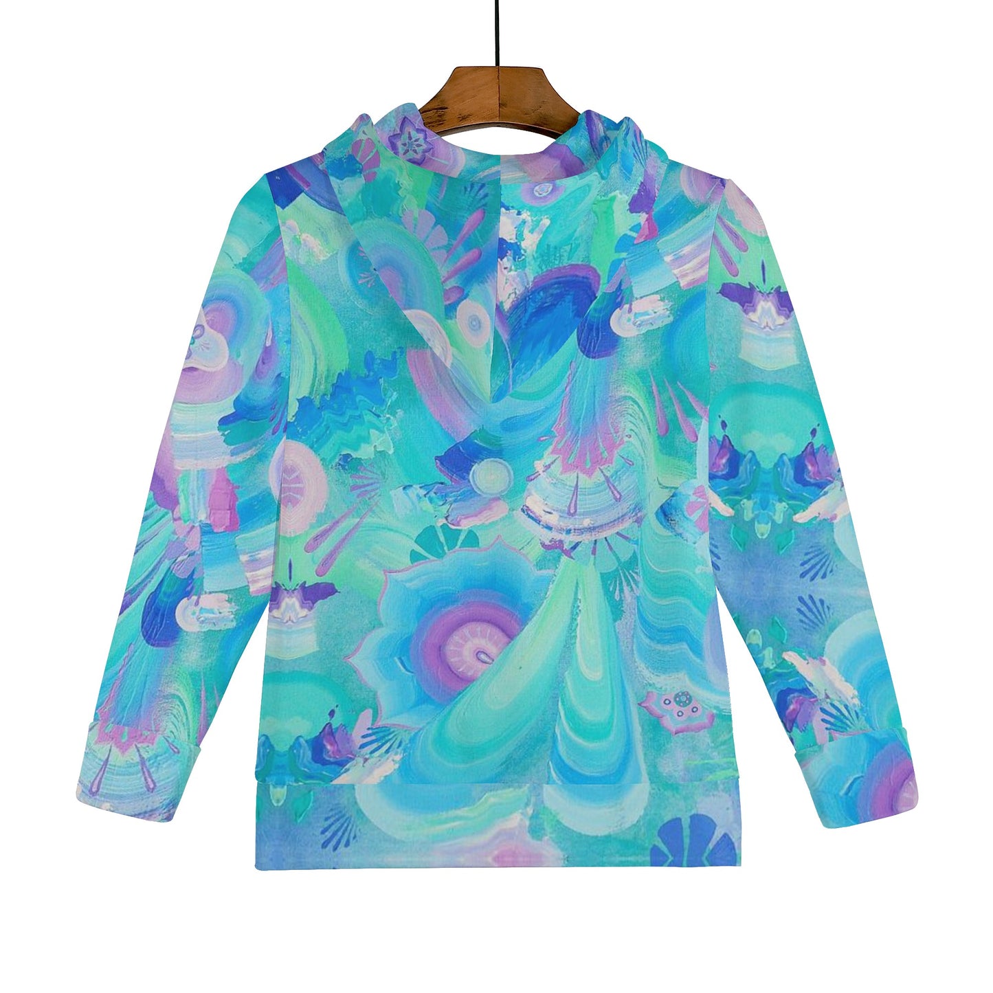 Atmospheric Mycelium Zip-up Hoodie