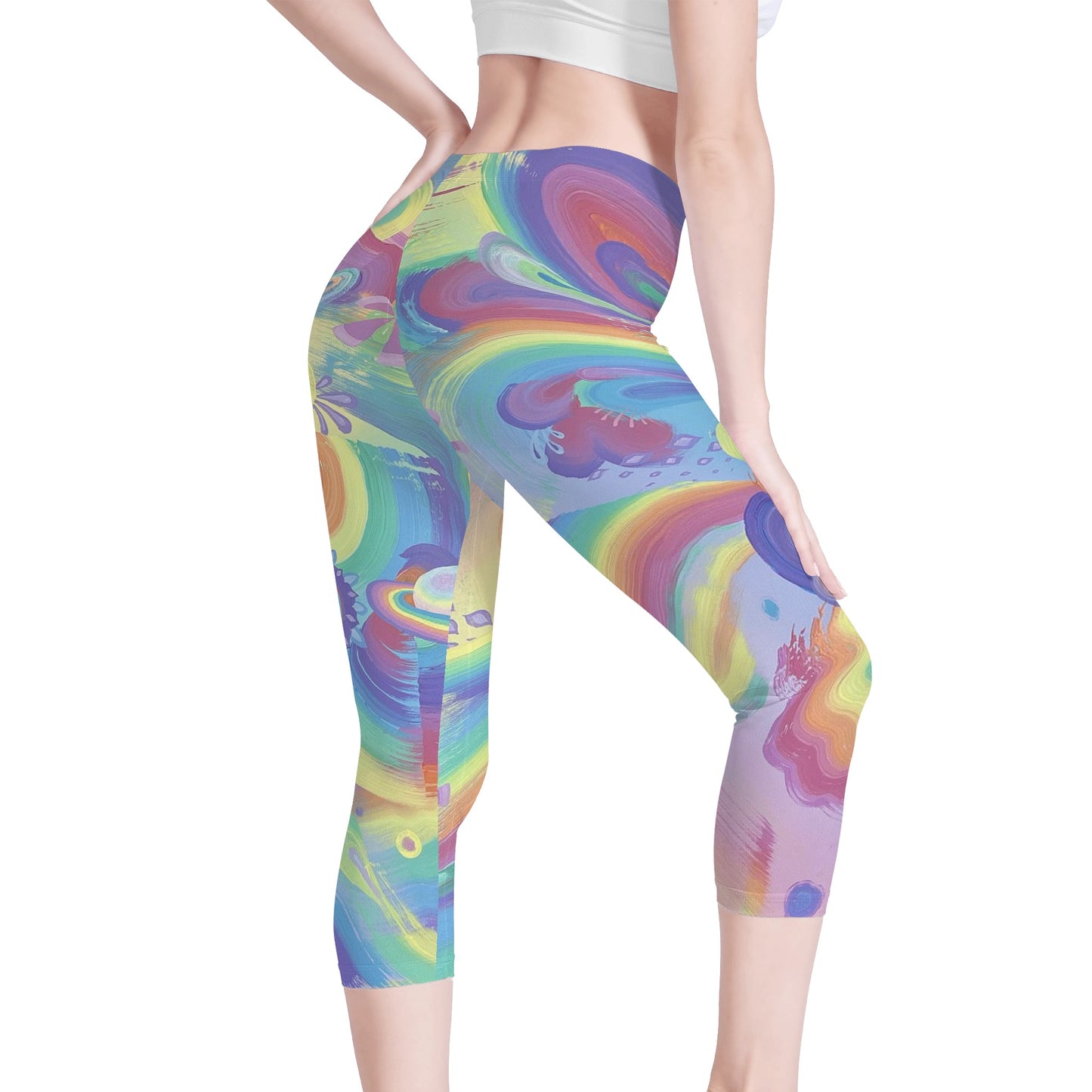 Womens Workout Capris Leggings Yoga Pants