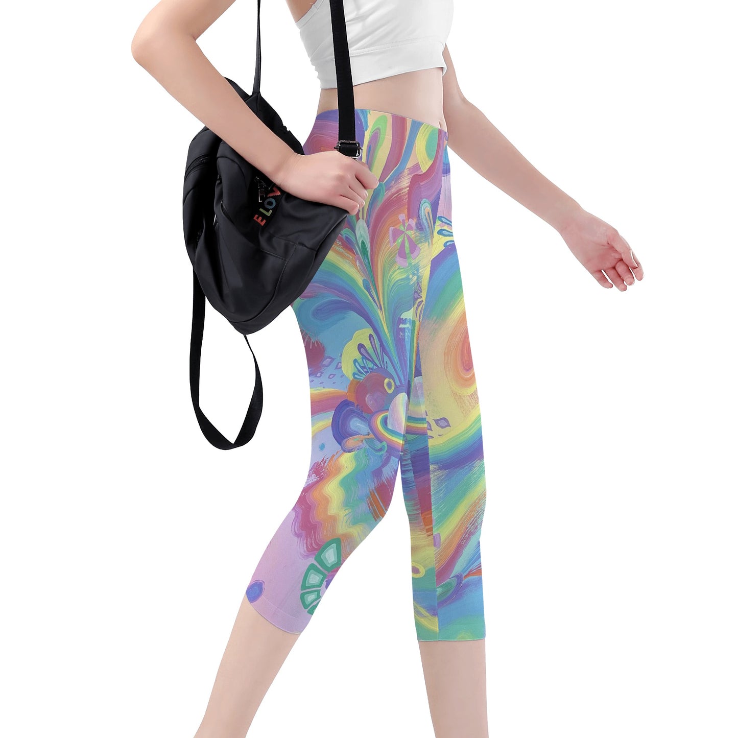 Womens Workout Capris Leggings Yoga Pants