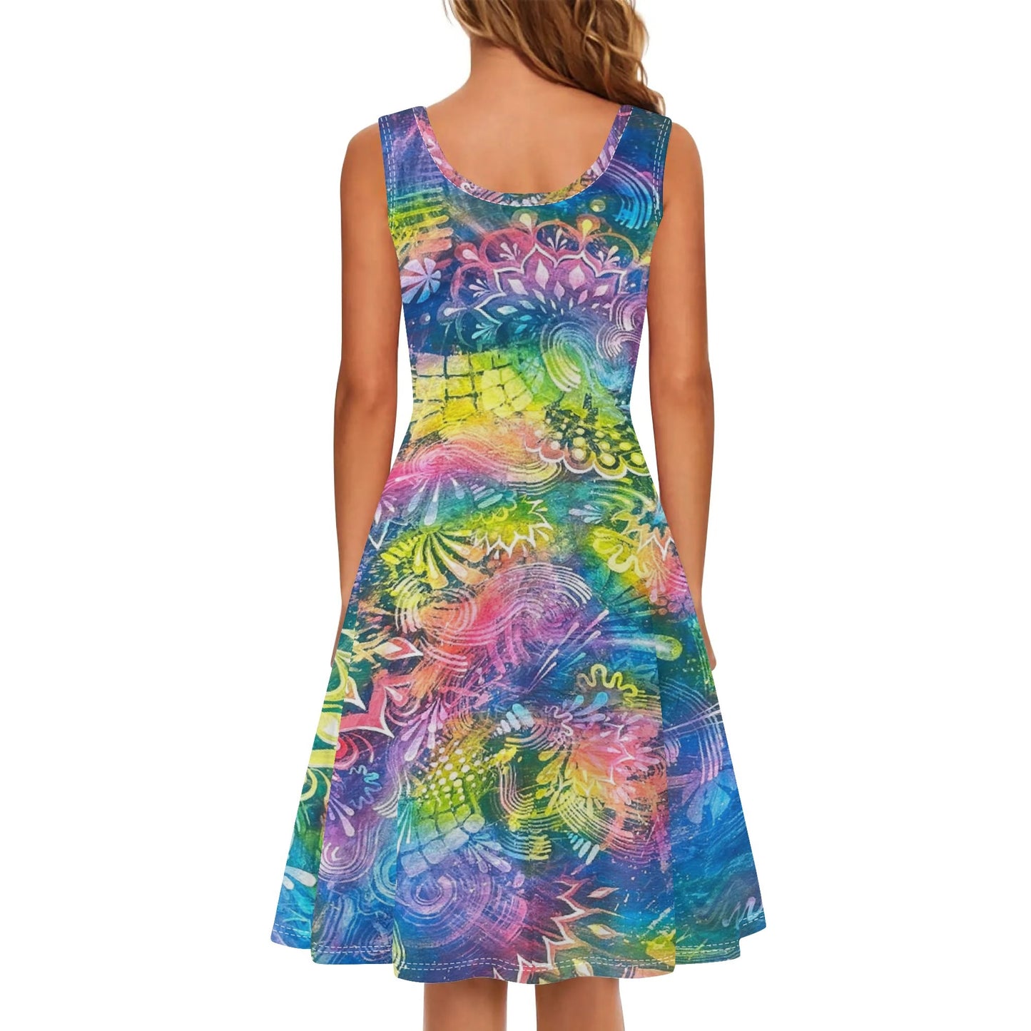 Woogie Vibrations Sleeveless Sundress