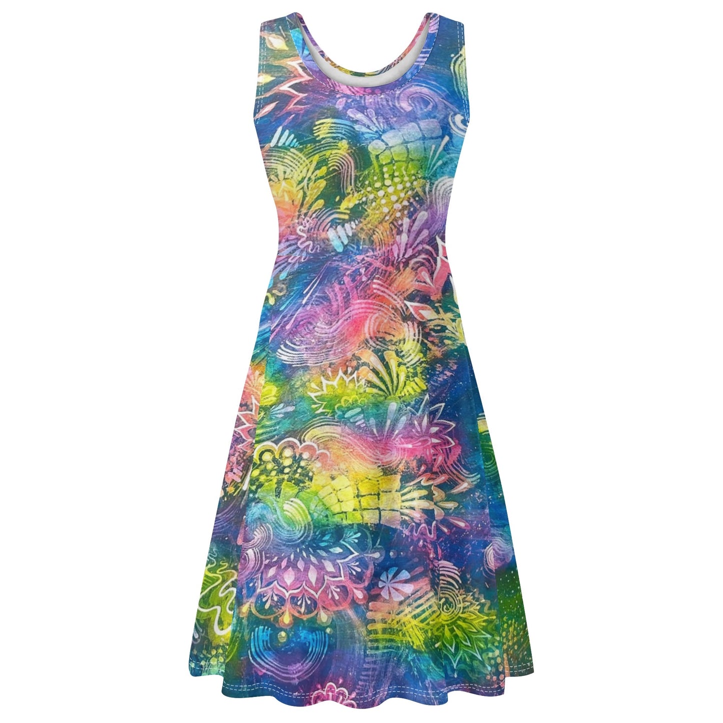 Woogie Vibrations Sleeveless Sundress