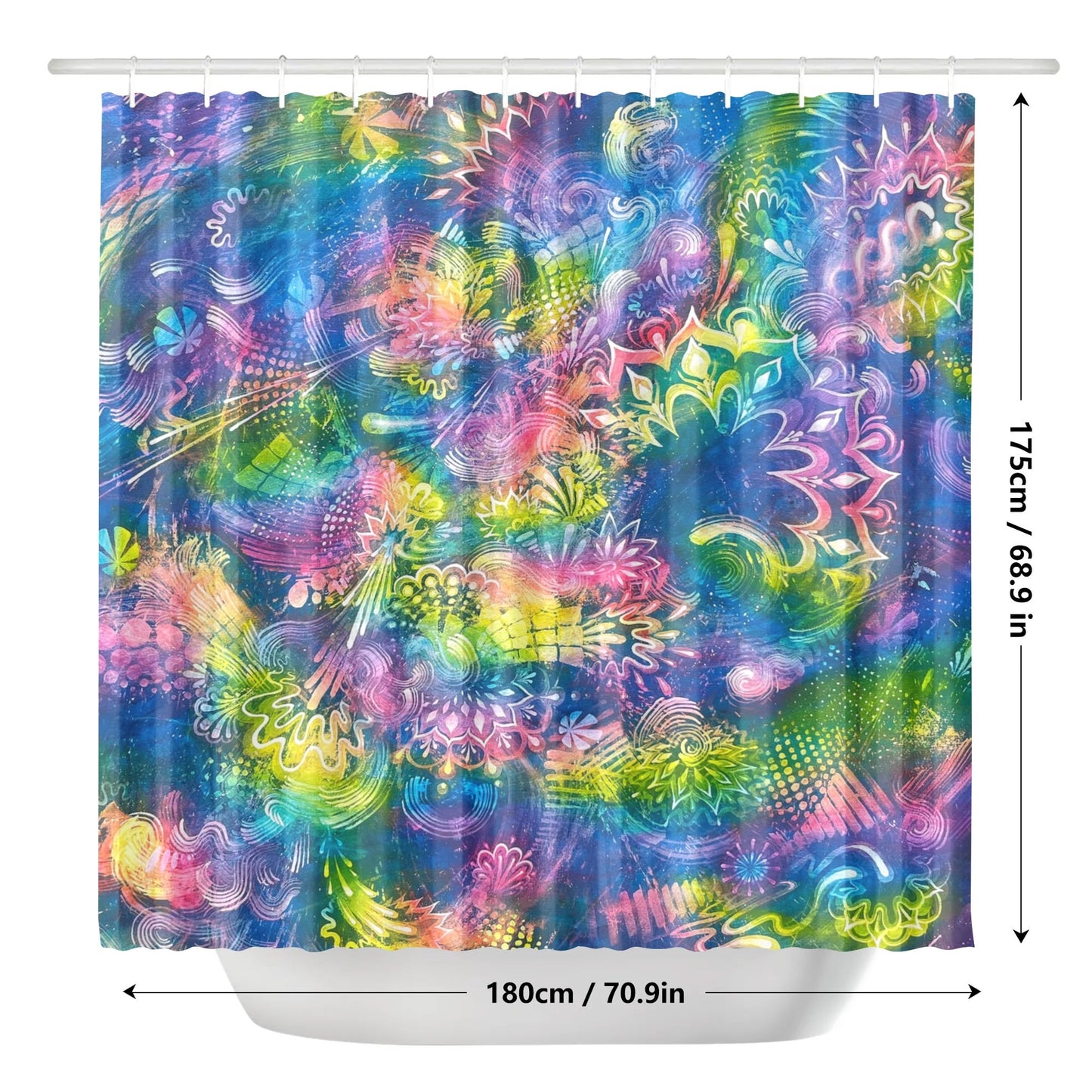 Woogie Vibrations Shower Curtain