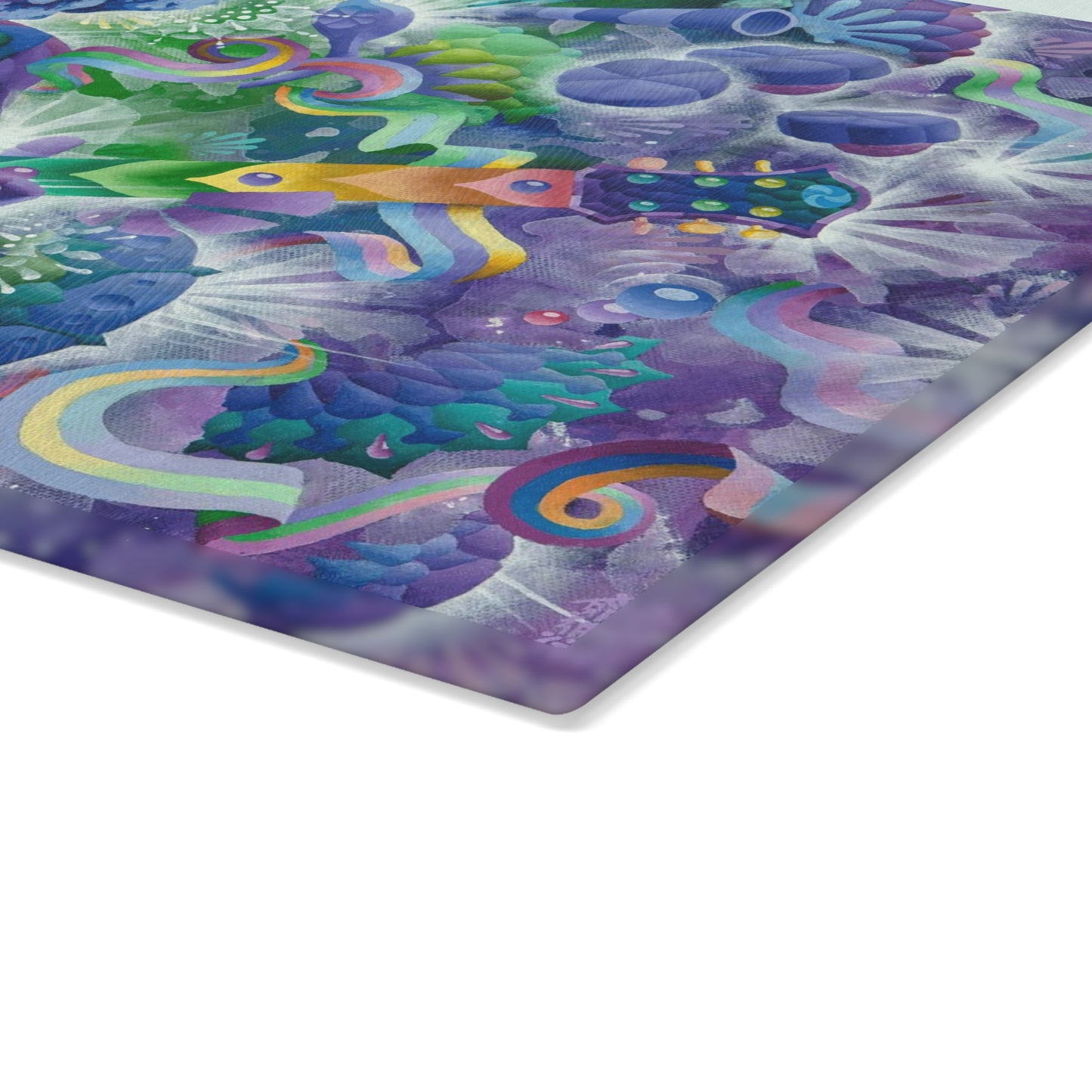 Captain Trips Glass Cutting Board