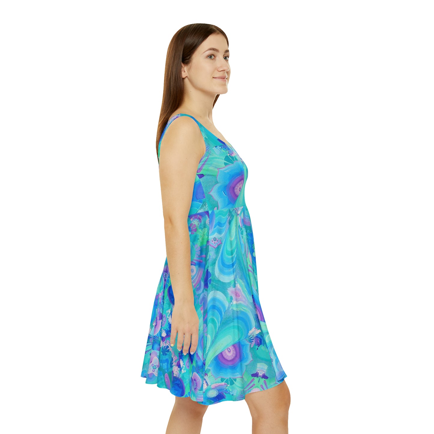 Atmospheric Mycelium Skater Dress