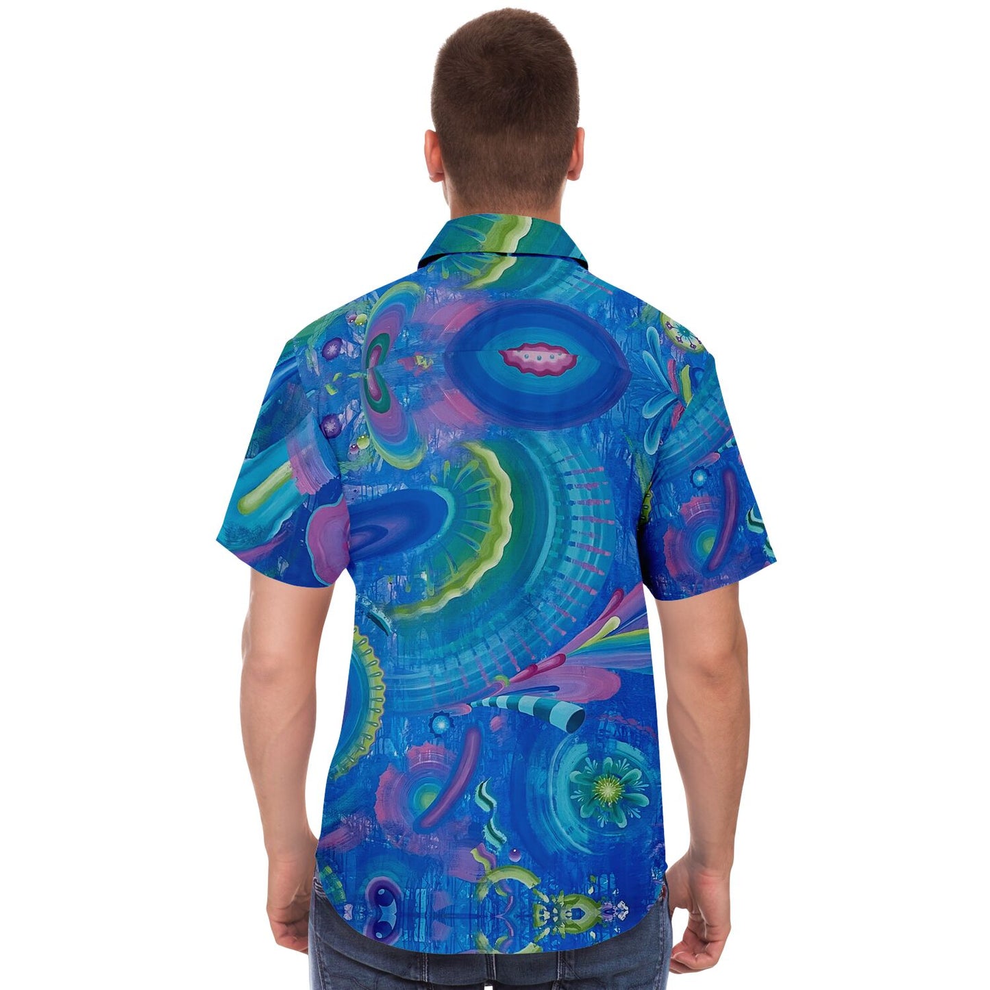 Infinite Everything Short Sleeve Button Down Shirt